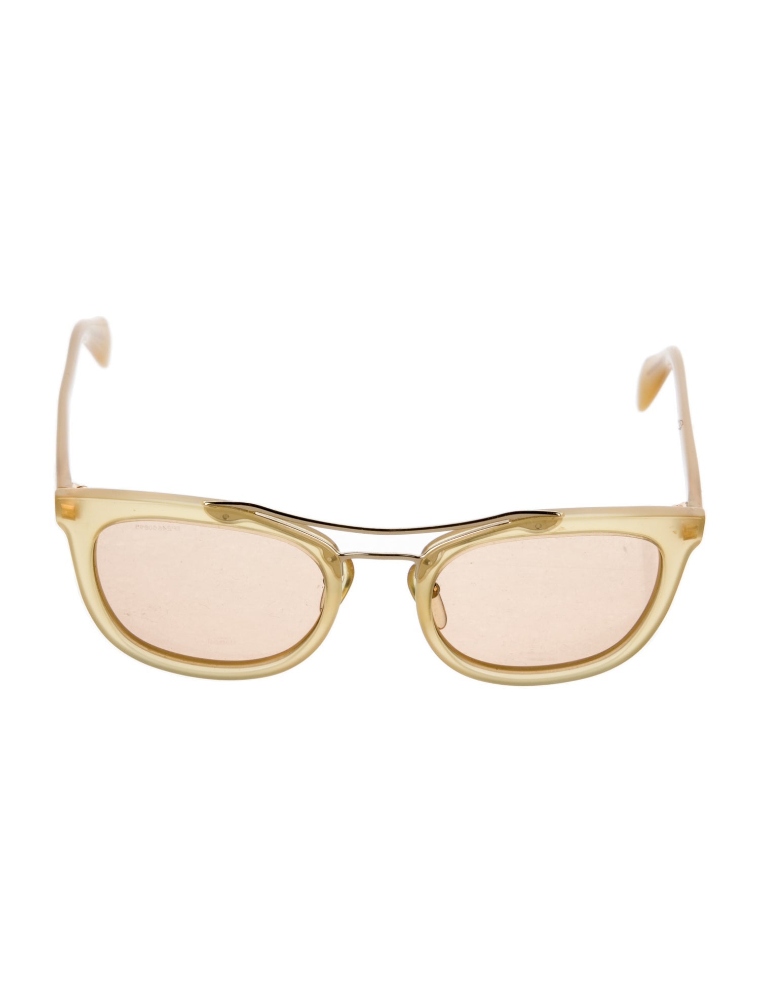 Prada Square Mirrored Sunglasses