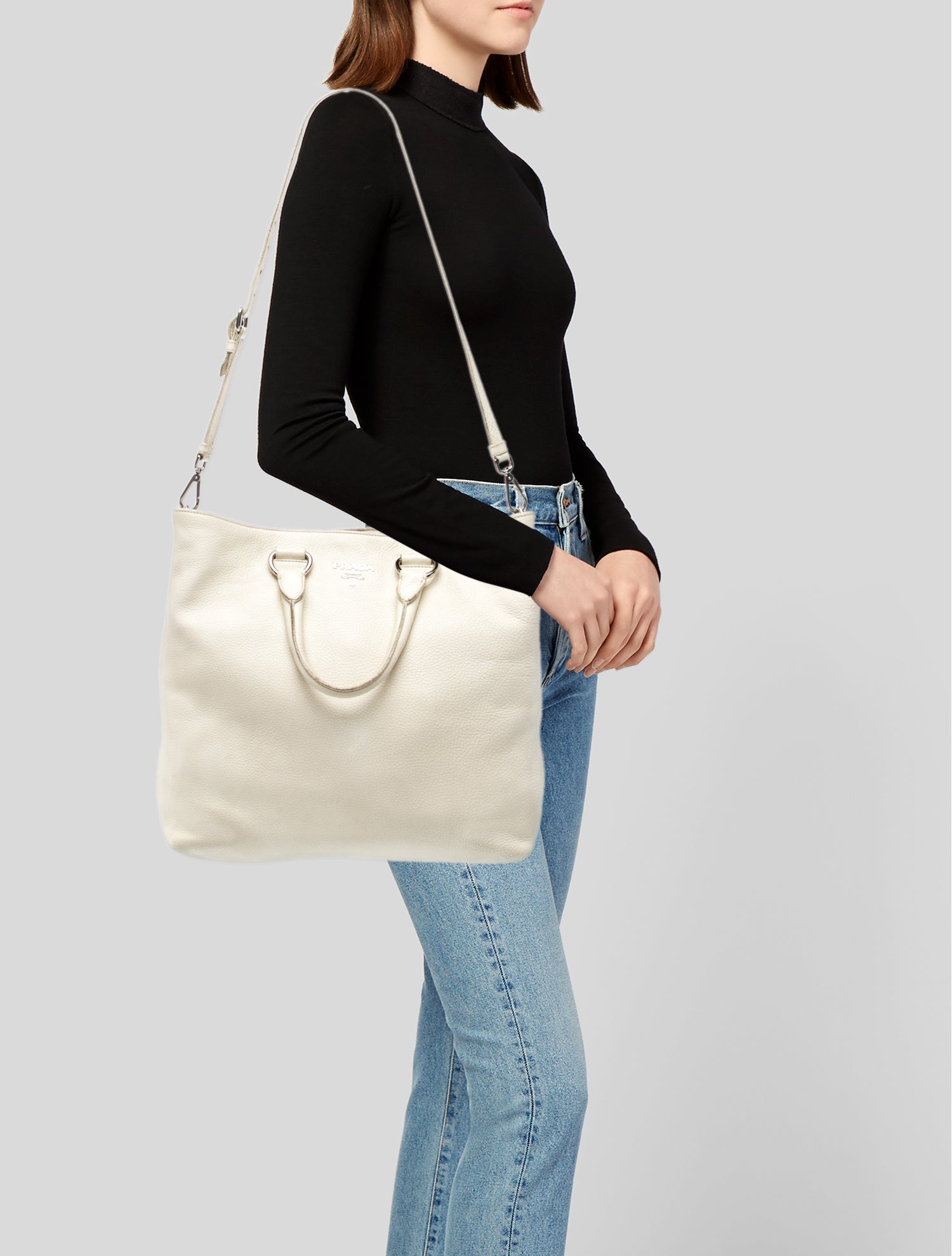 Prada Vitello Daino Leather Crossbody Bag