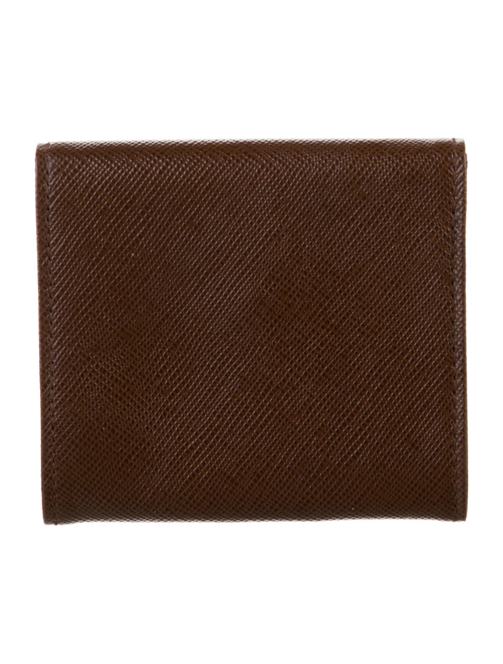Prada Saffiano Lux Leather Compact Wallet