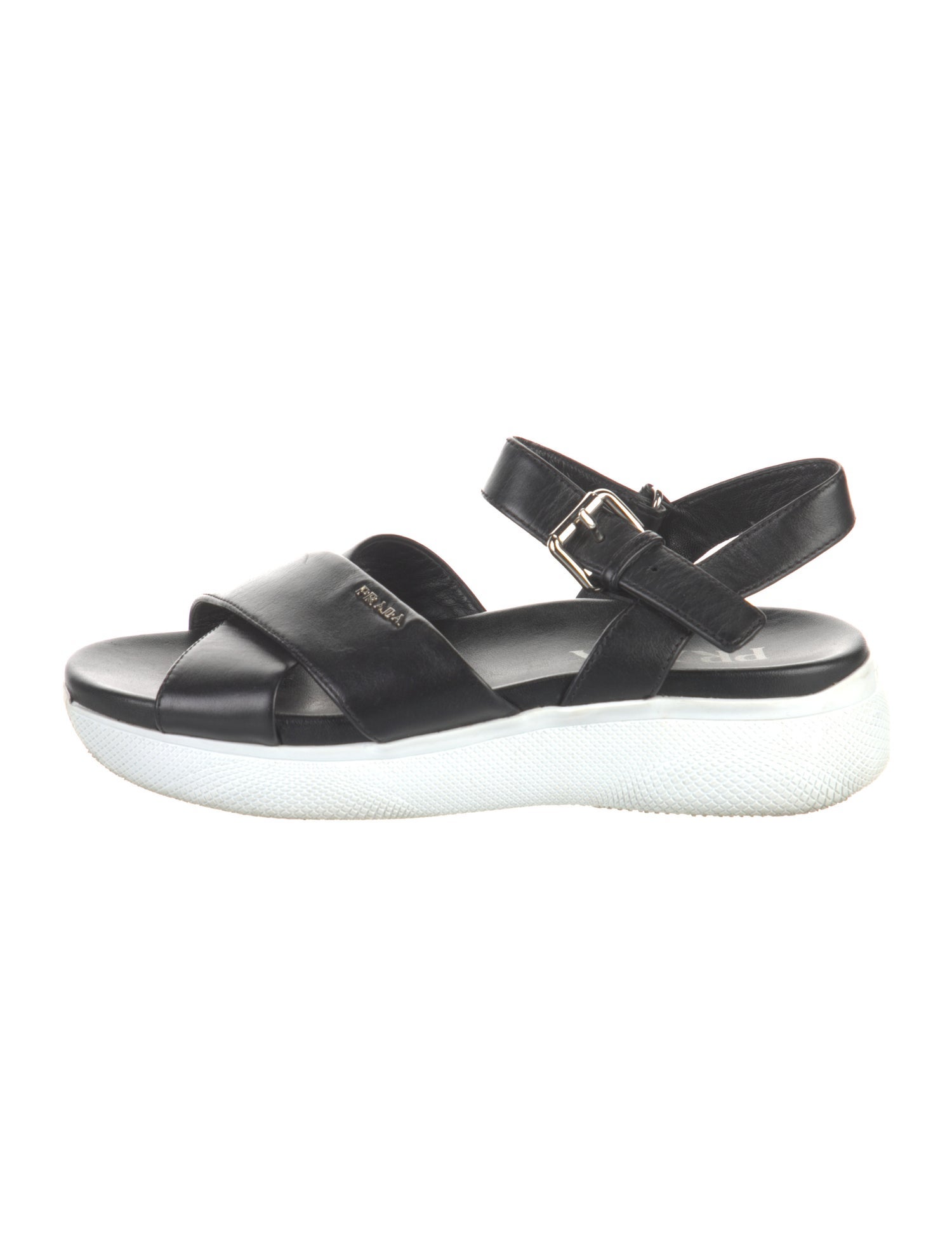 Prada Leather Slingback Sandals