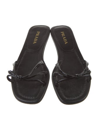 Prada Patent Leather Slides