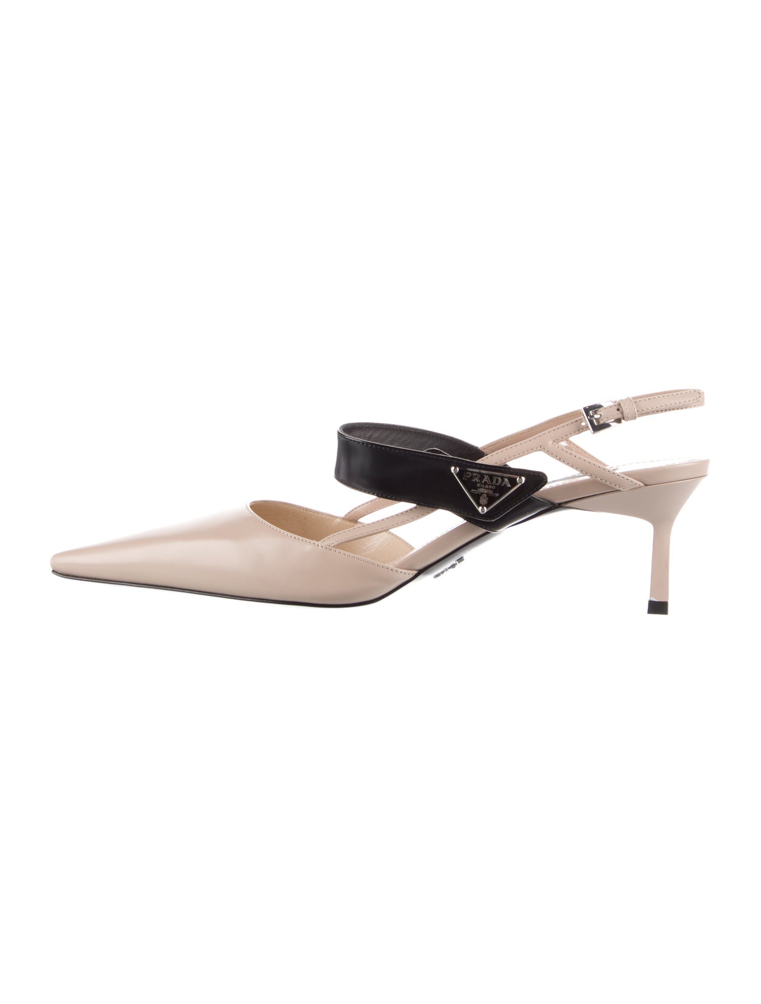 Prada Leather Slingback Pumps