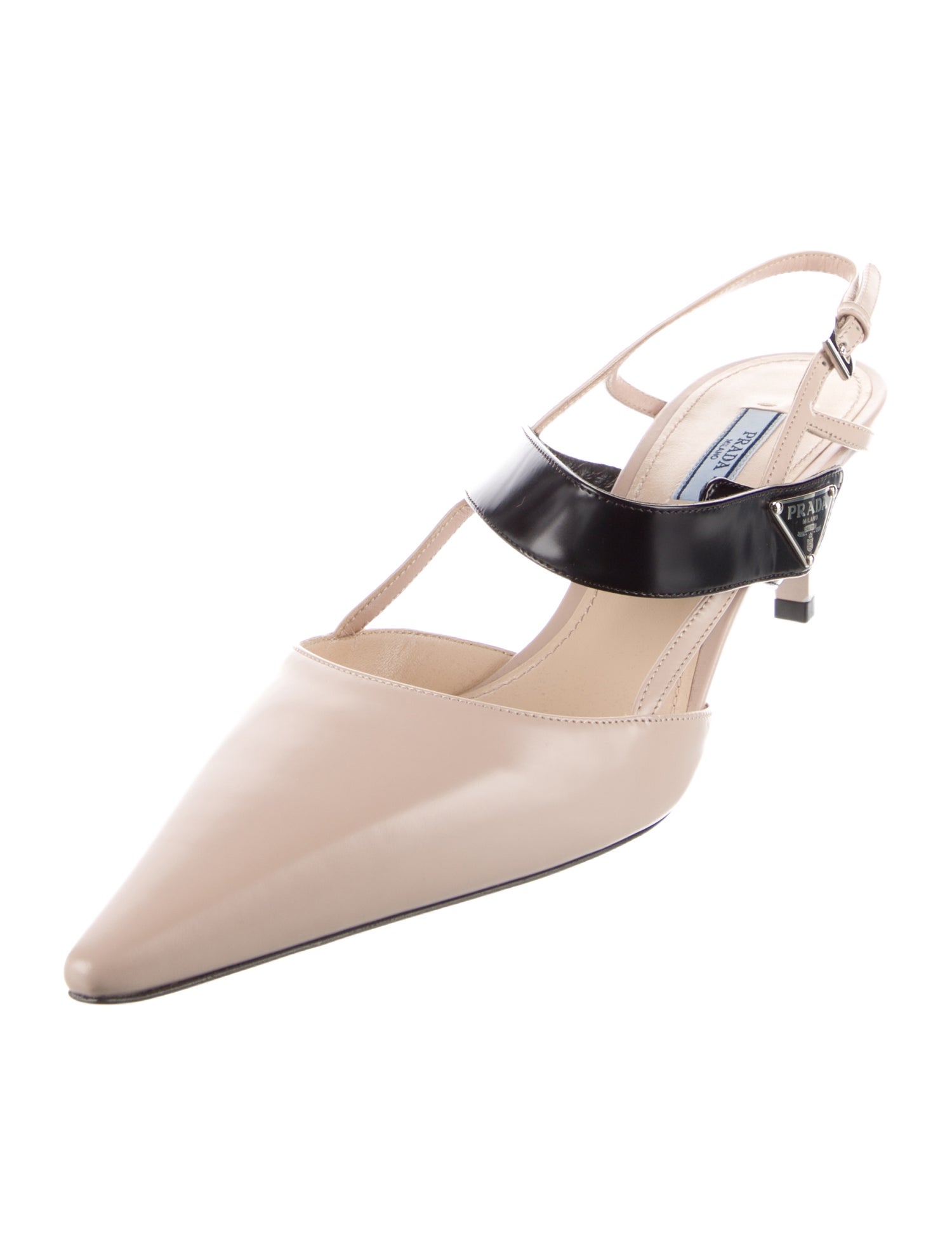 Prada Leather Slingback Pumps