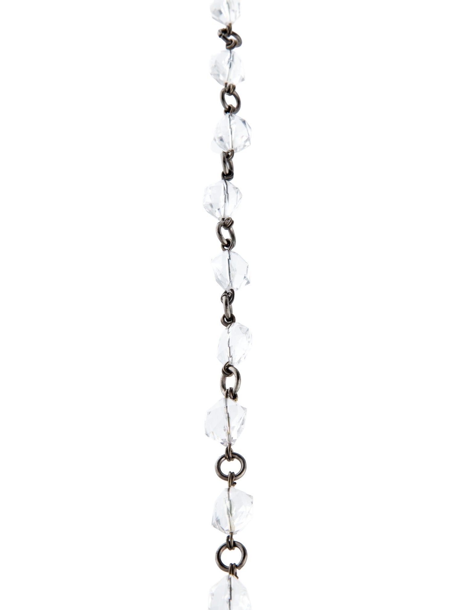 Prada Crystal Bead Strand Necklace