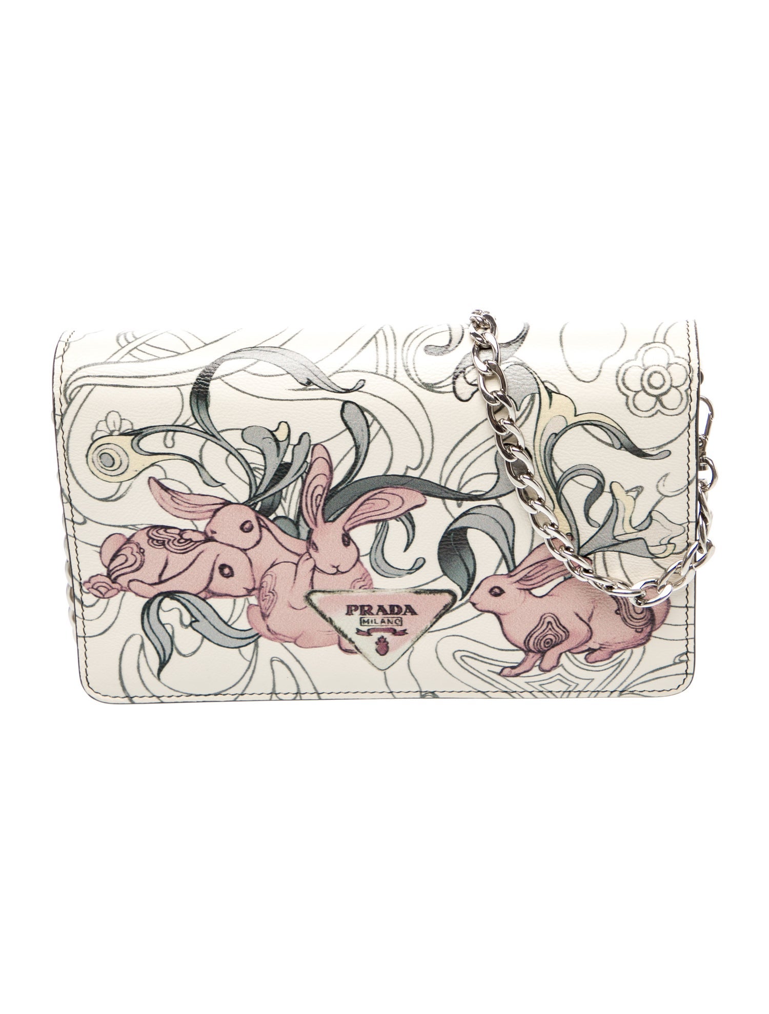 Prada Glace Calf Leather rabbit