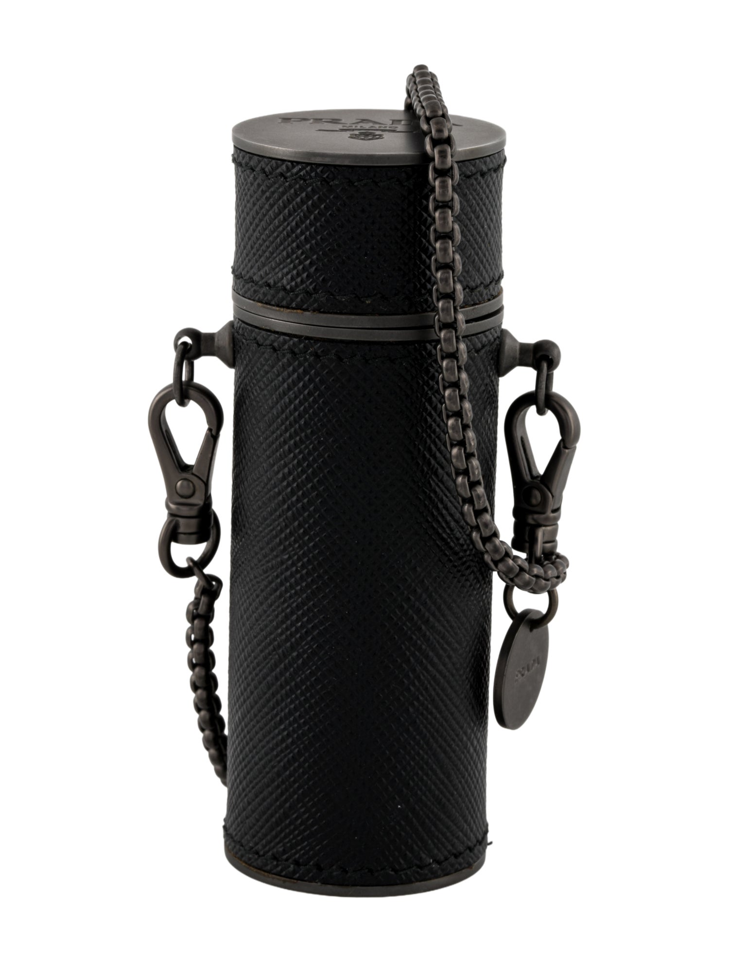 Prada Saffiano Leather Lipstick Case on Chain