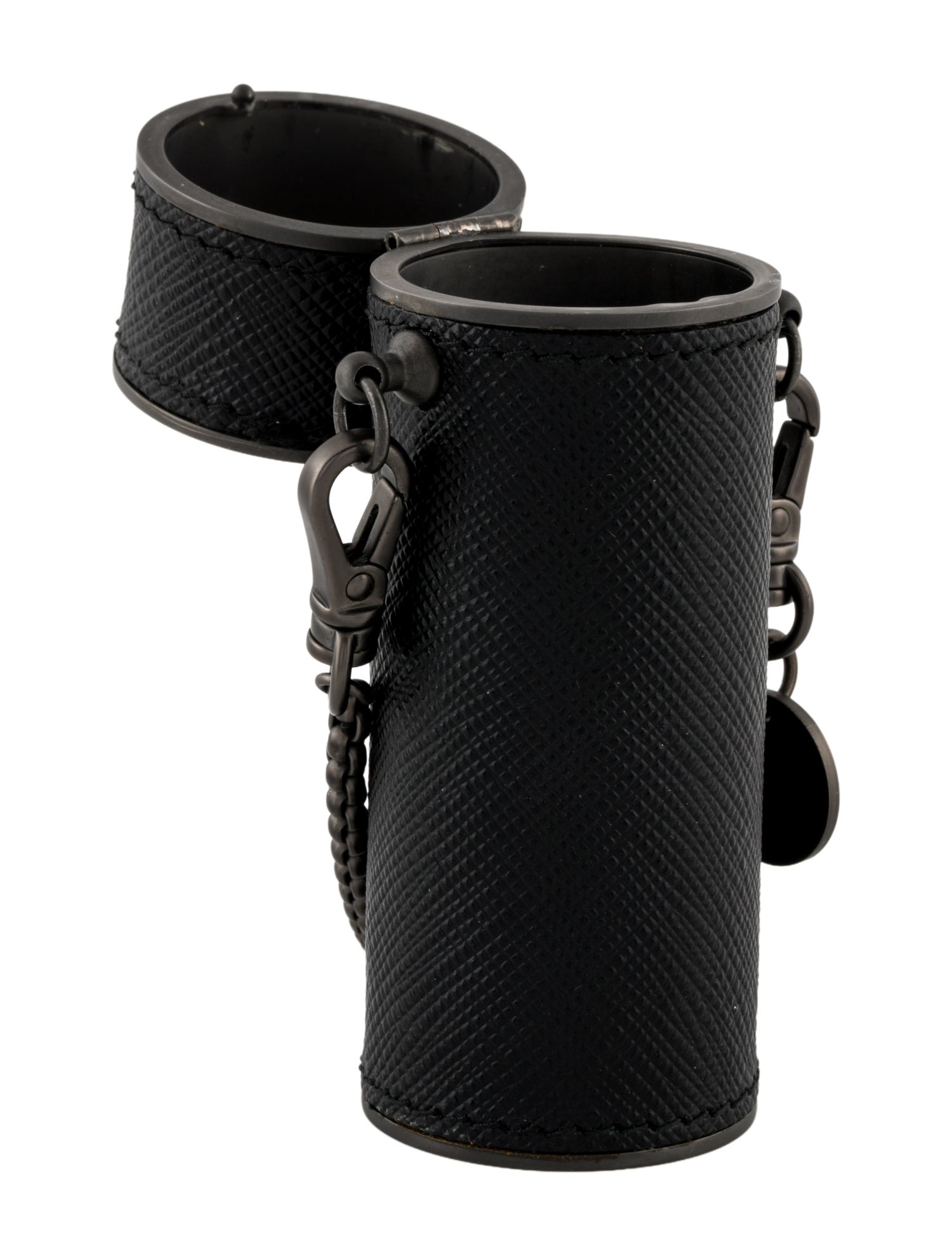 Prada Saffiano Leather Lipstick Case on Chain