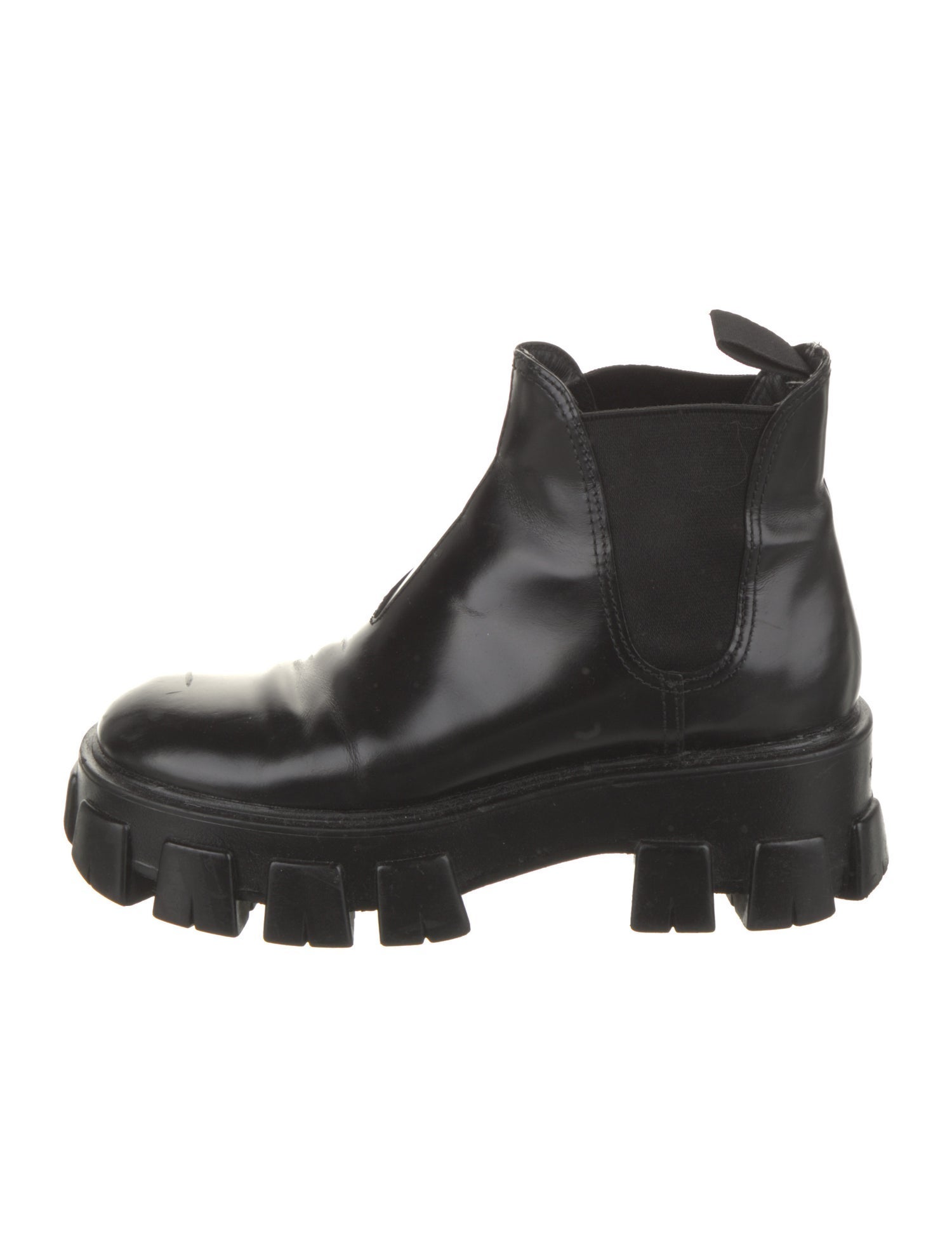 Prada Leather Chelsea Boots