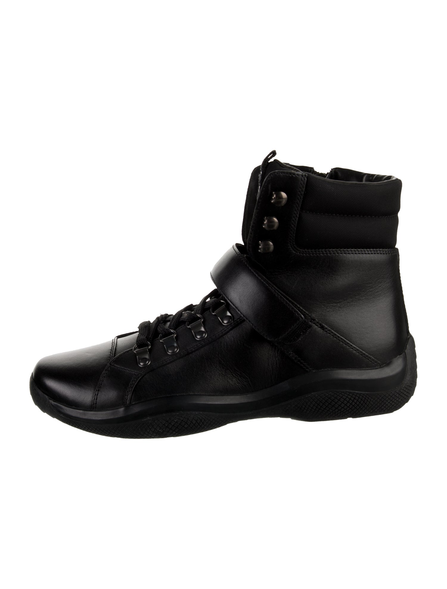 Prada Sport Leather Hiking Boots