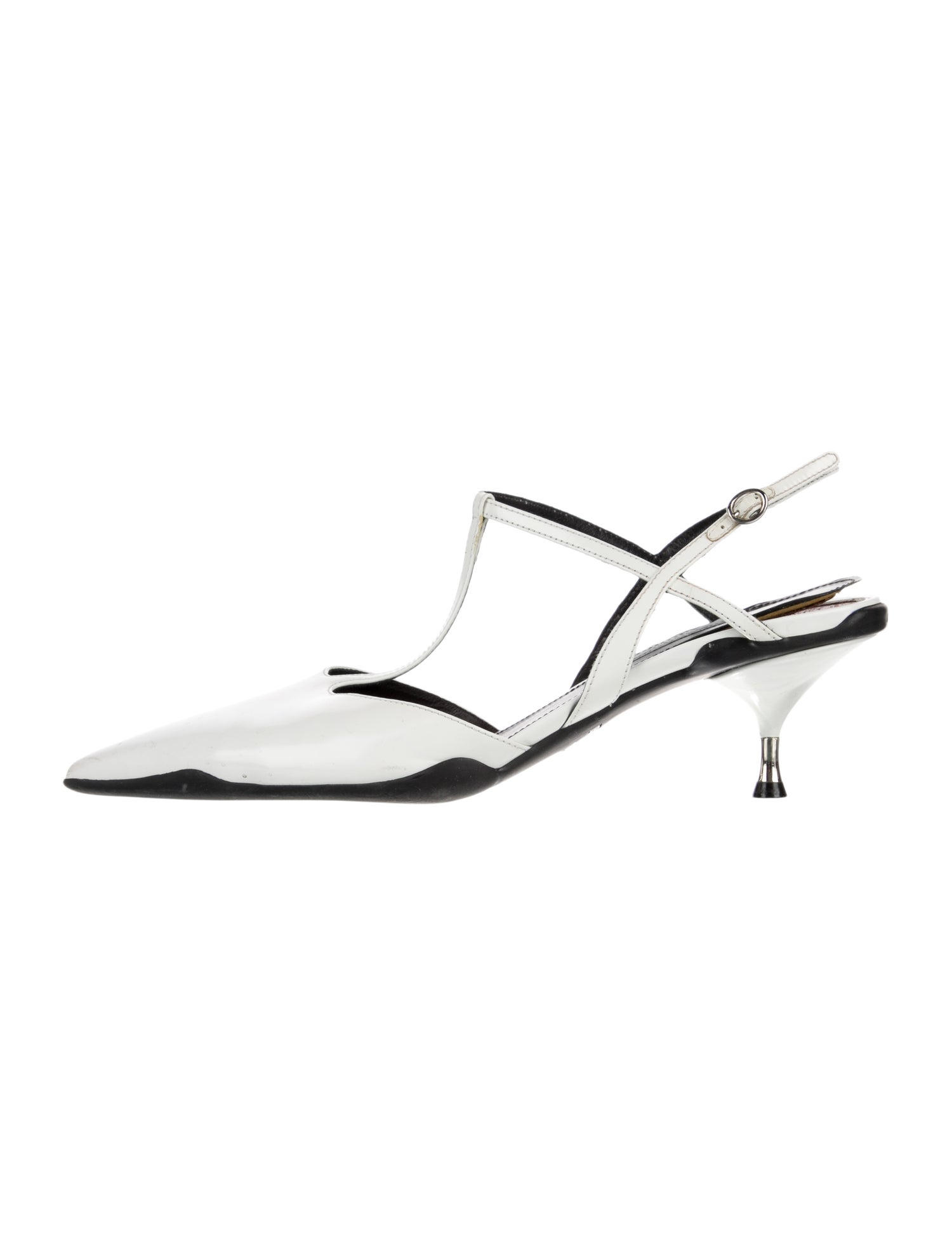 Prada Patent Leather Slingback Pumps