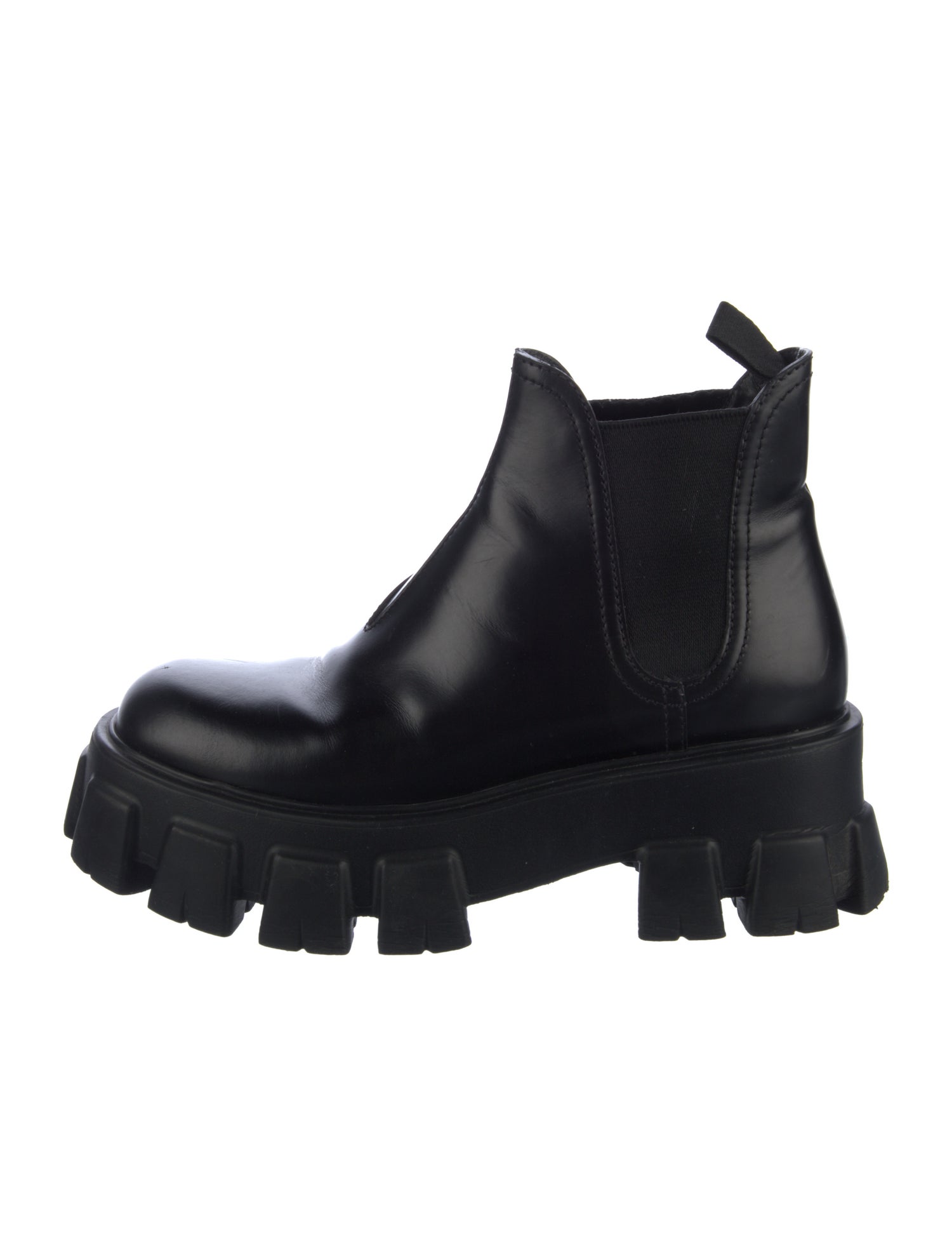 Prada Leather Chelsea Boots