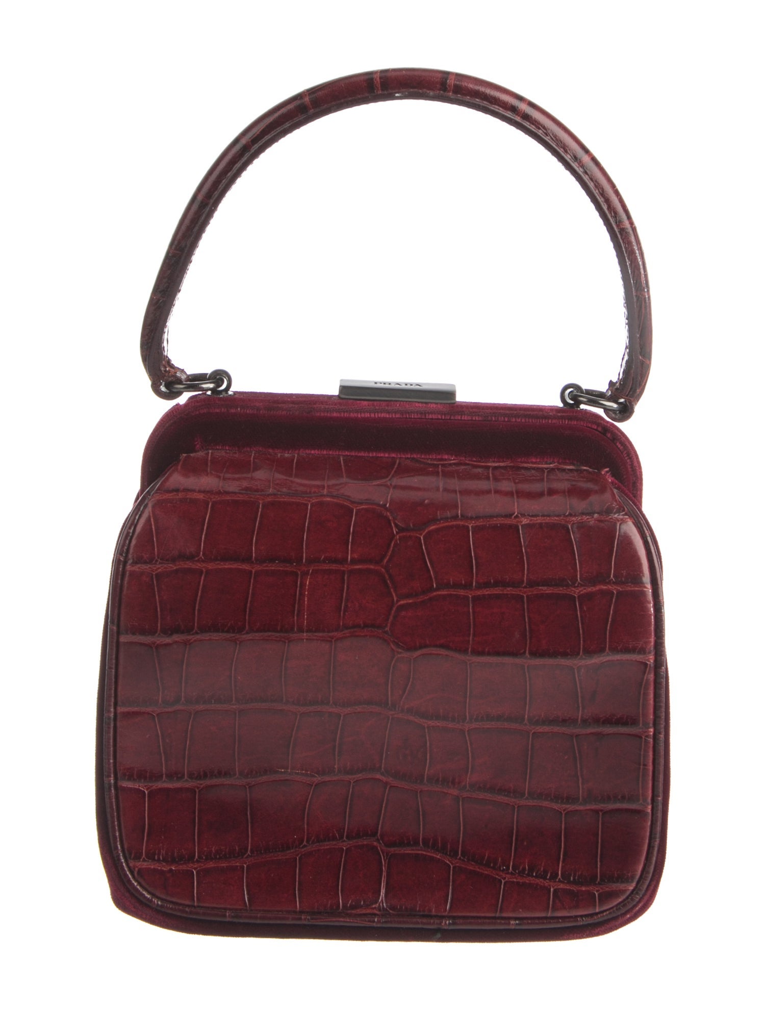 Prada Crocodile Coccodrillo Top Handle Bag Vintage