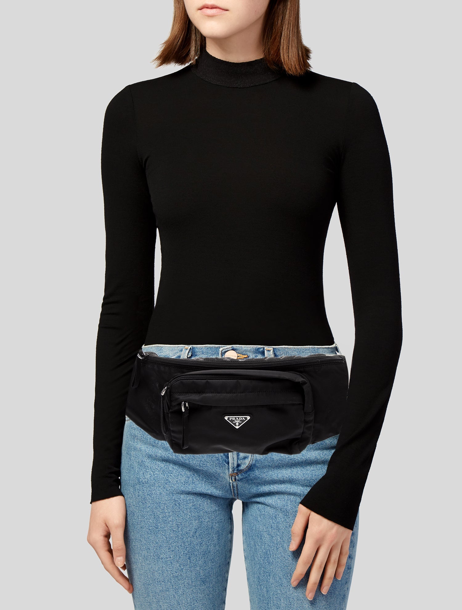 Prada Tessuto Nylon Tessuto Waist Bag