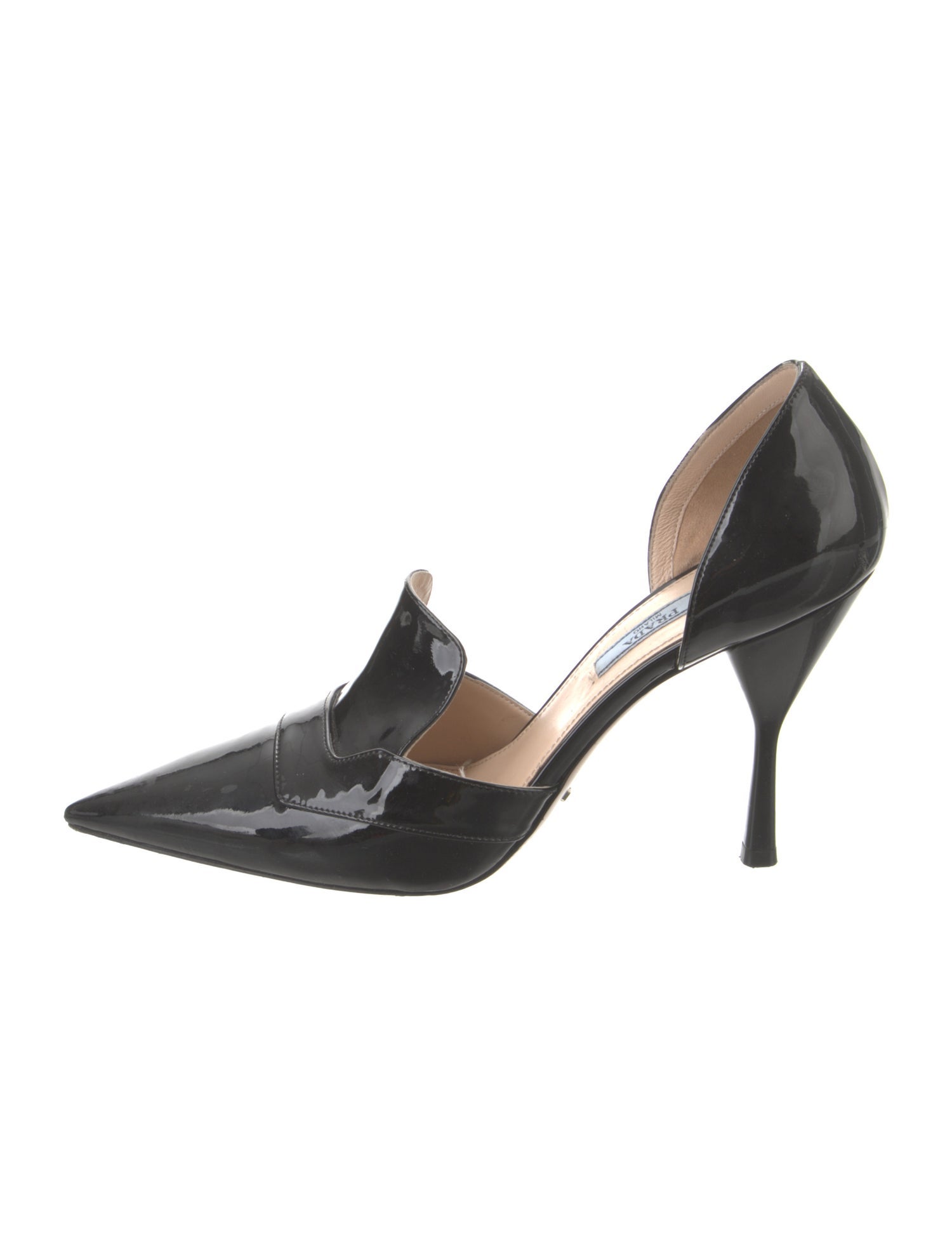 Prada Patent Leather D'Orsay Pumps