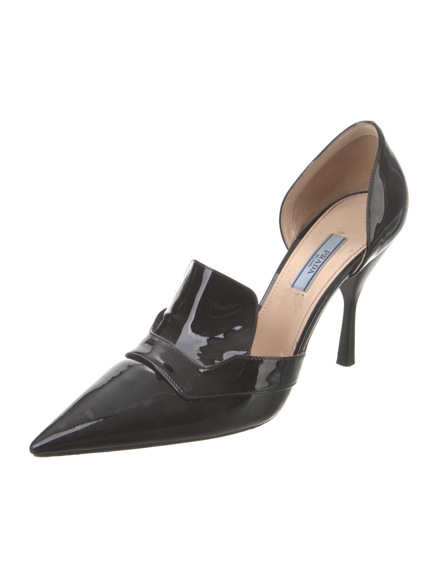 Prada Patent Leather D'Orsay Pumps