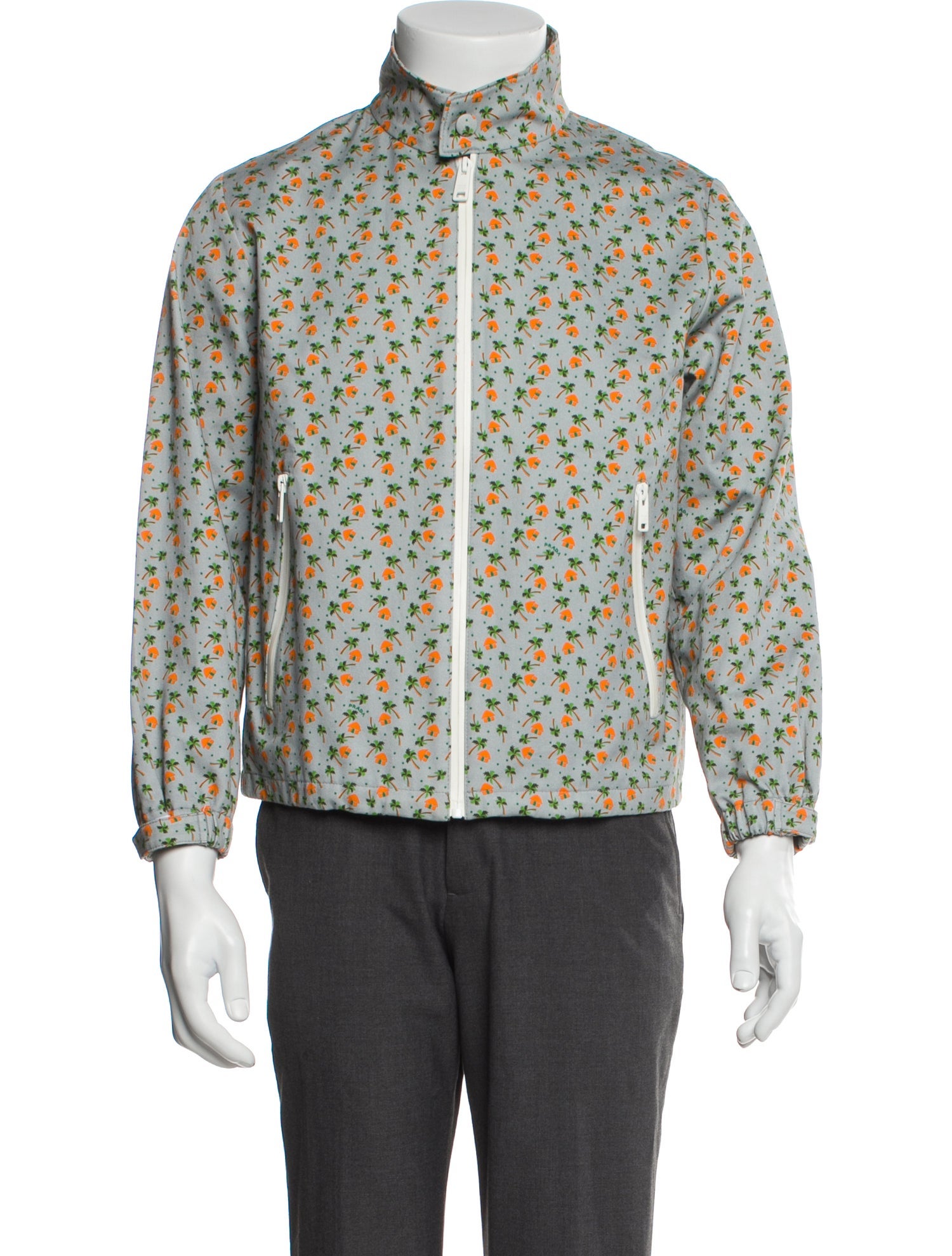 Prada 2017 Graphic Print Windbreaker