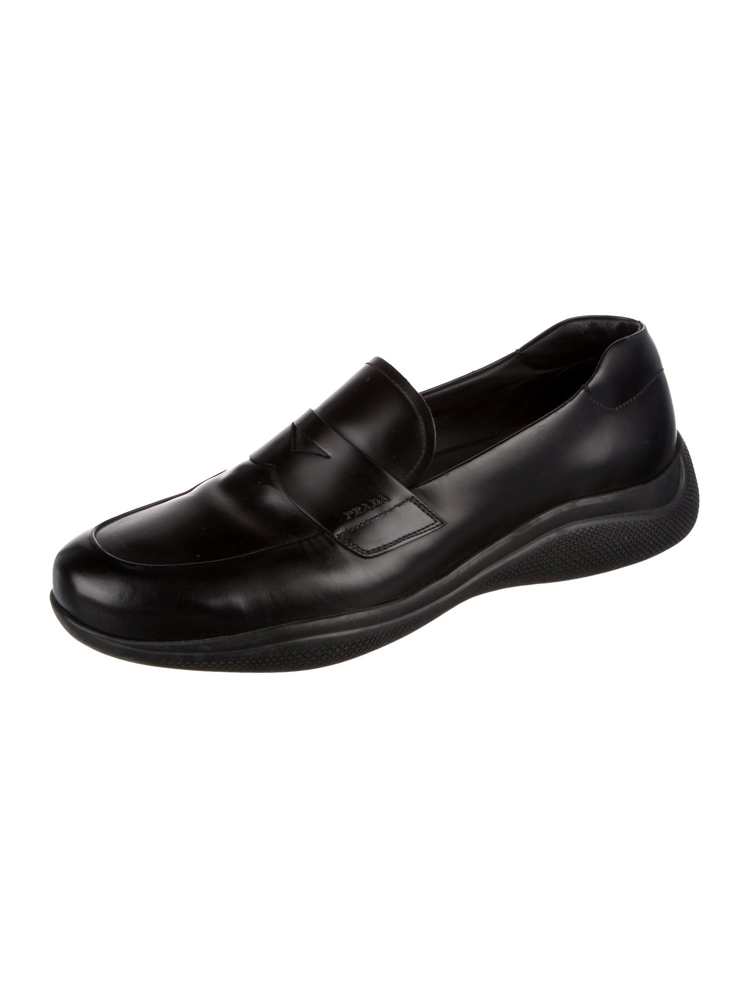 Prada Leather Dress Loafers