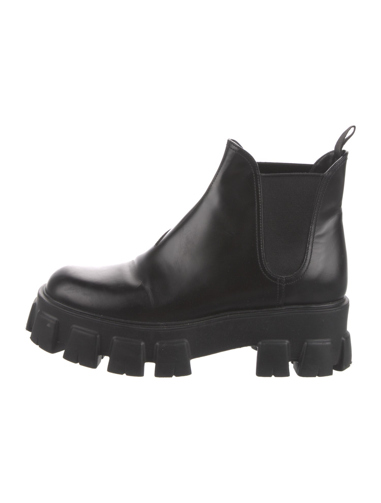 Prada Leather Chelsea Boots