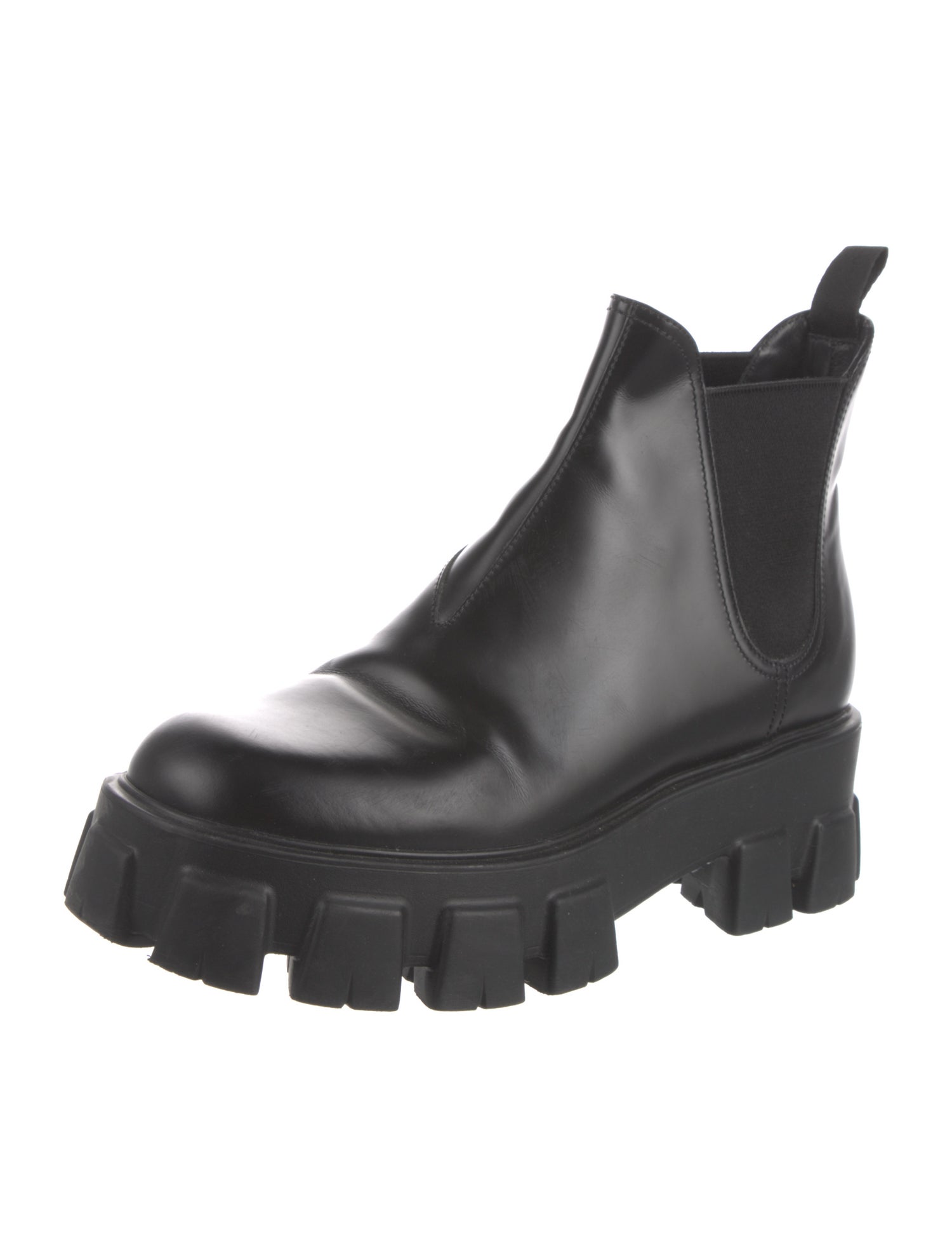 Prada Leather Chelsea Boots