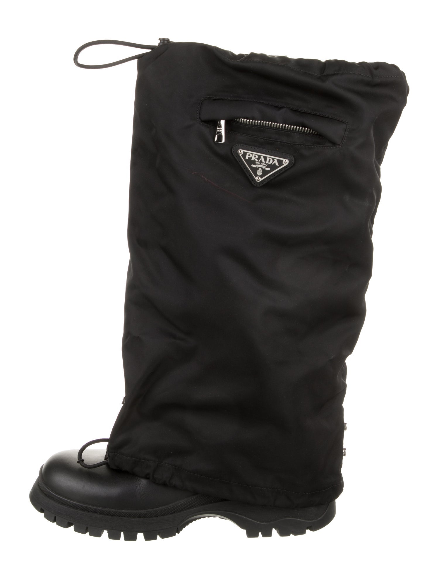 Prada Leather Rain Boots