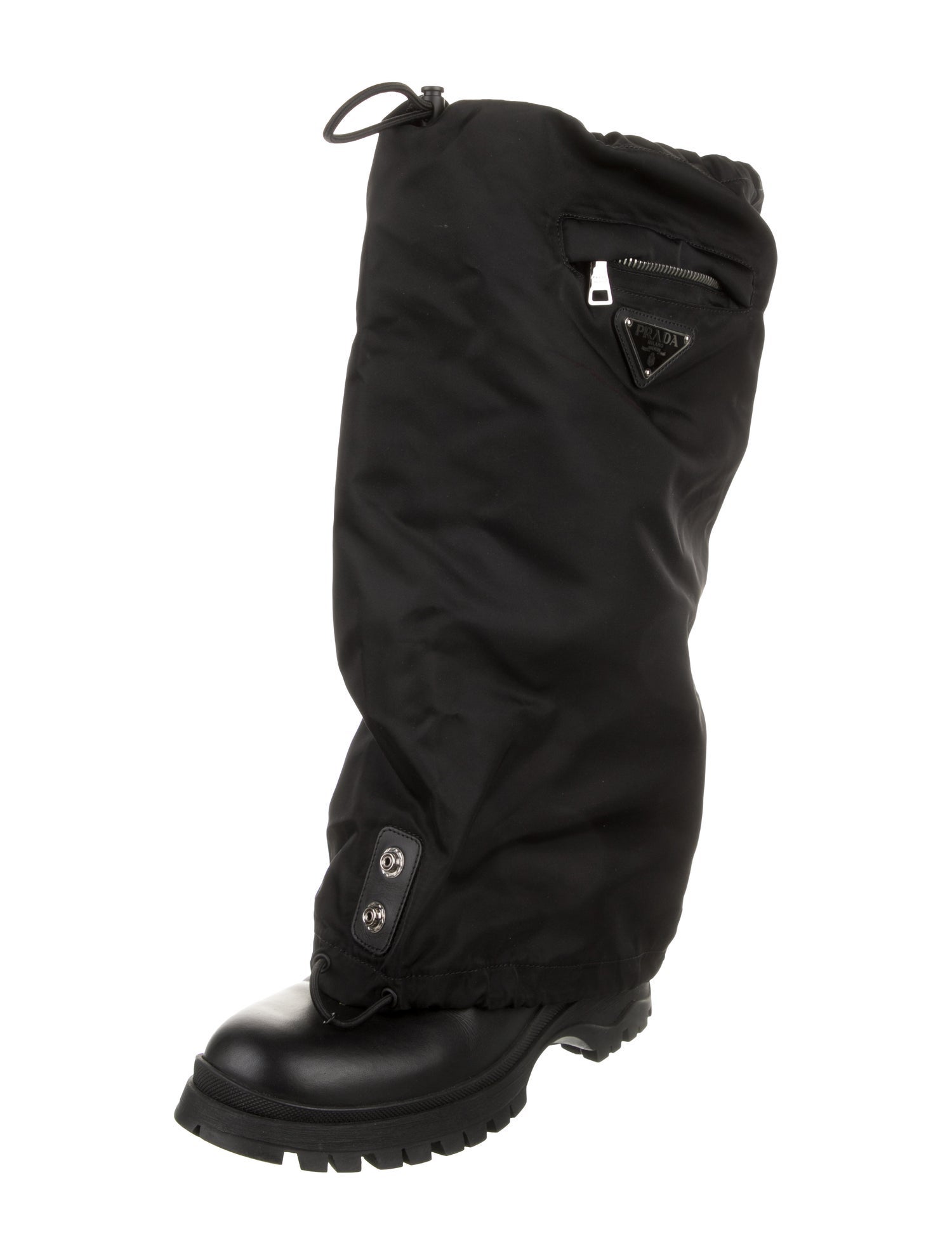 Prada Leather Rain Boots
