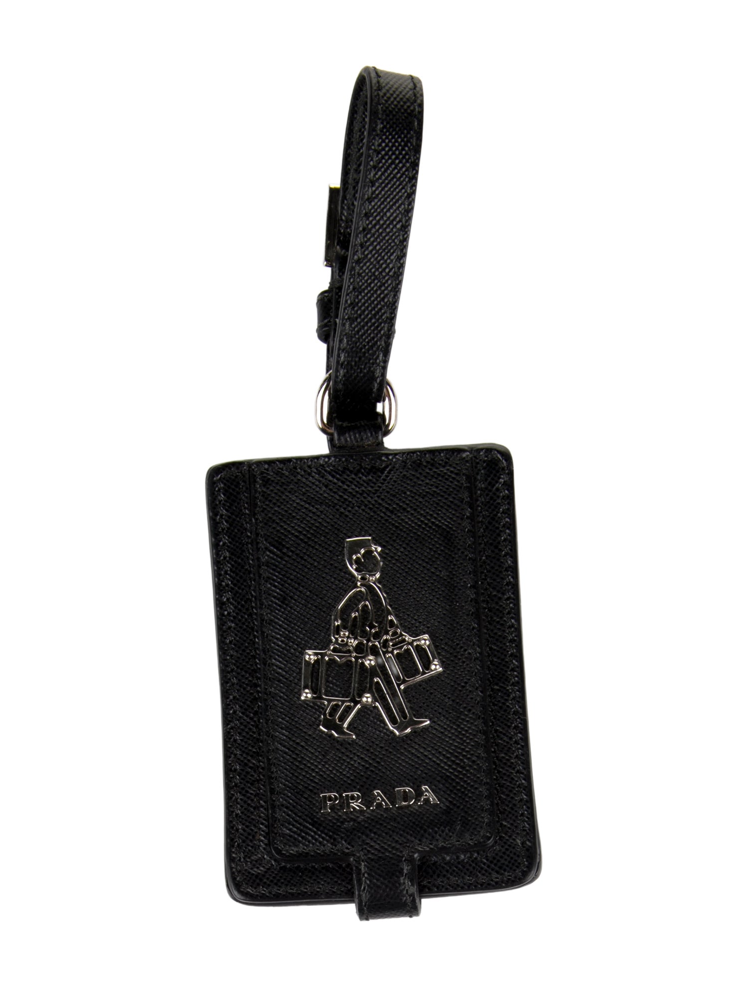 Prada Saffiano Leather Luggage Tag