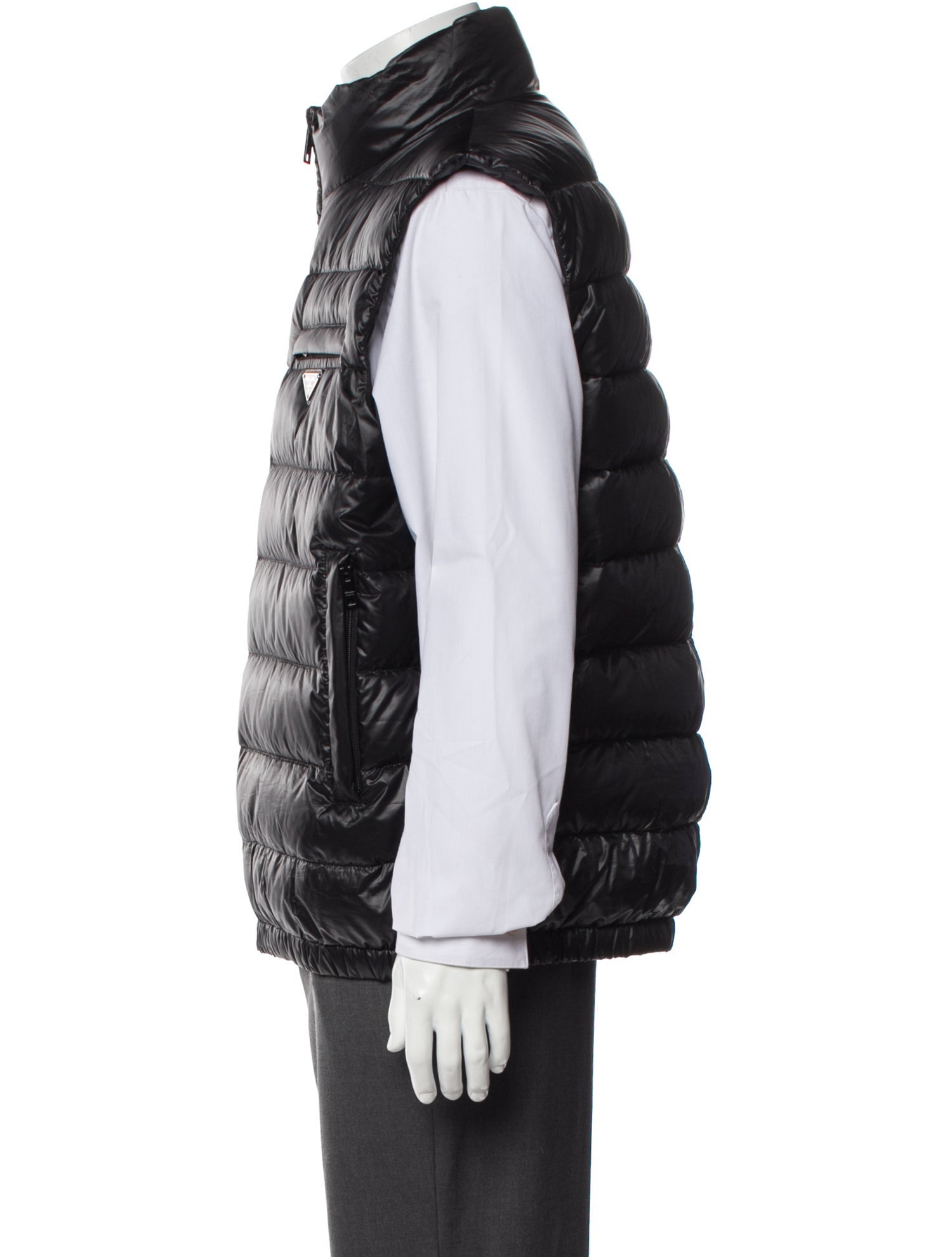 Prada 2021 Enameled Metal Triangle Vest