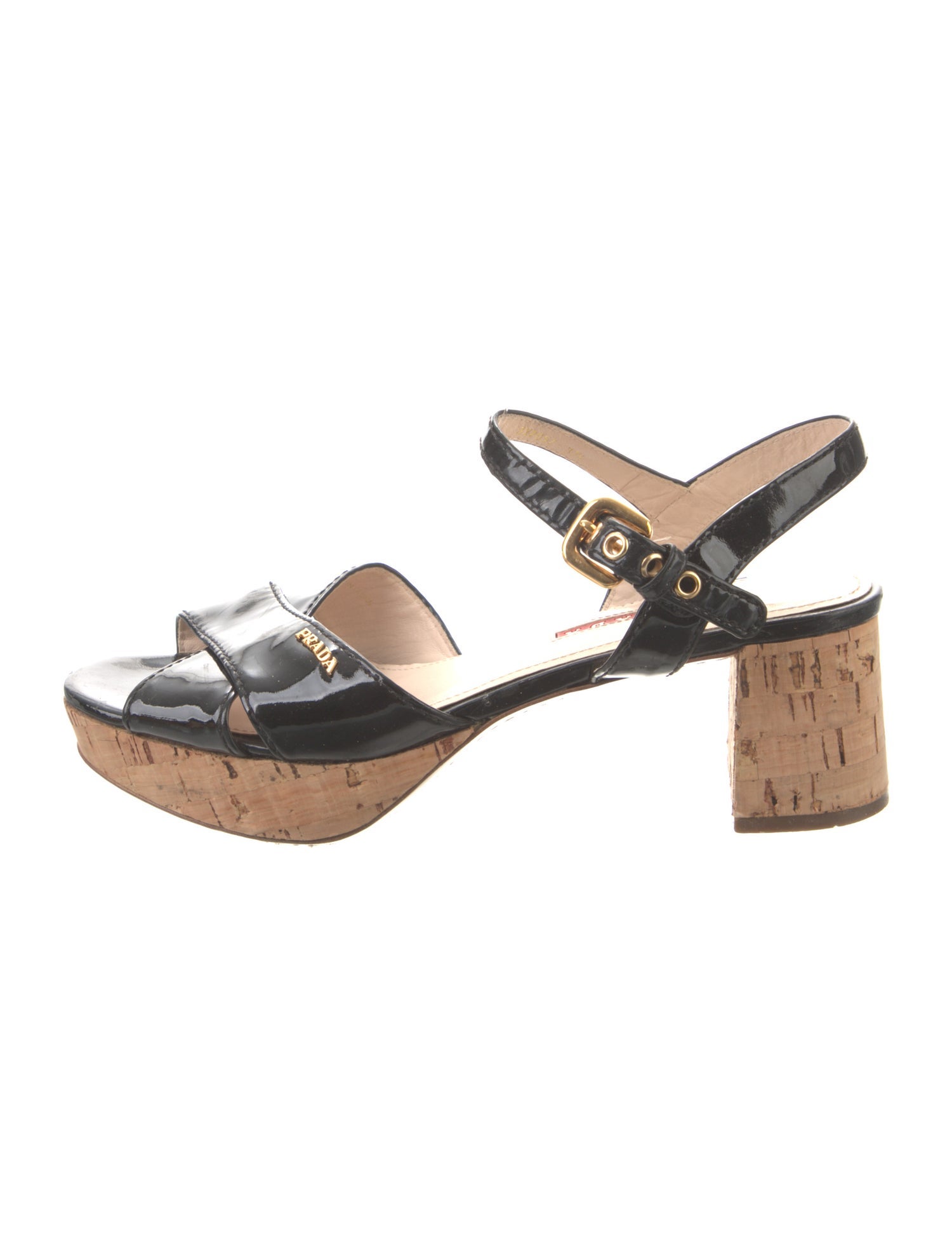 Prada Patent Leather Sandals