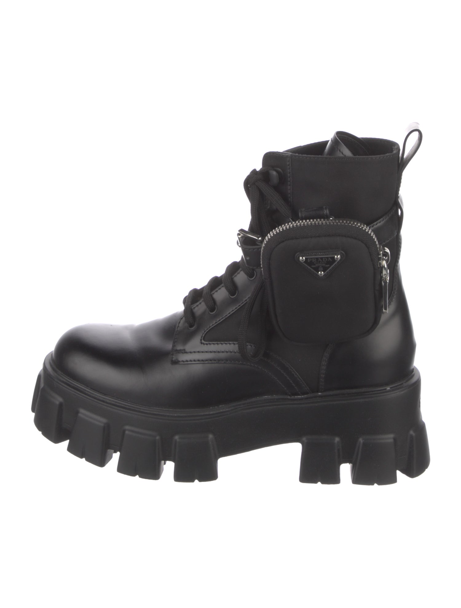 Prada Nylon Combat Boots