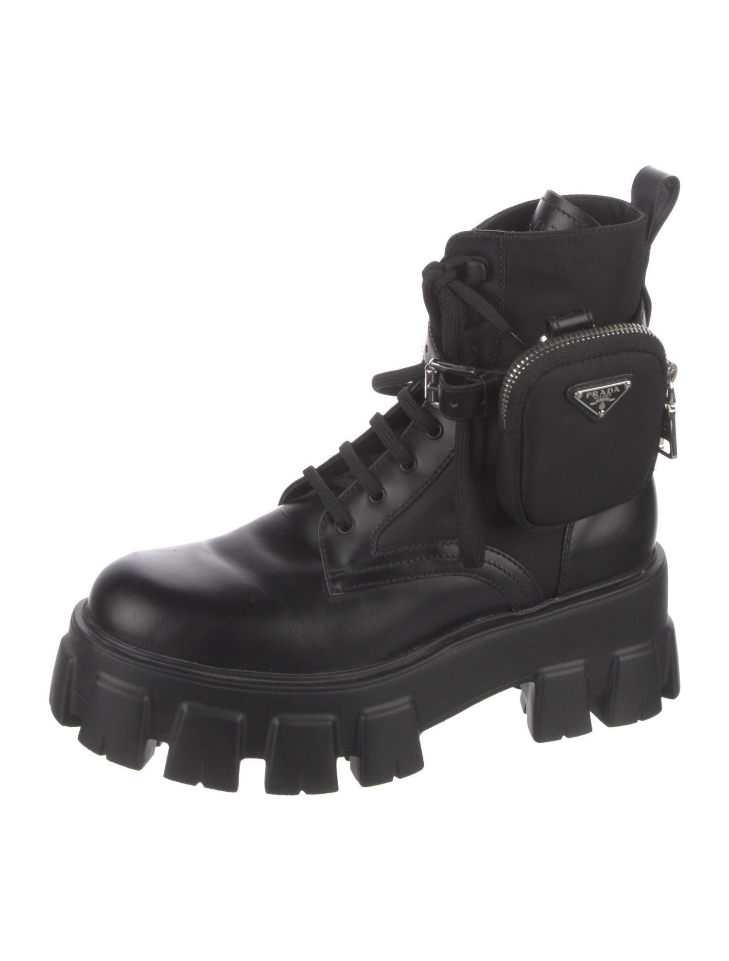 Prada Nylon Combat Boots