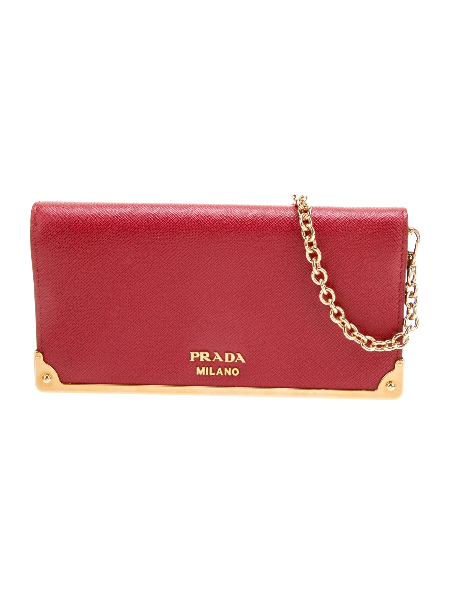 Prada Saffiano Leather Cahier Chain