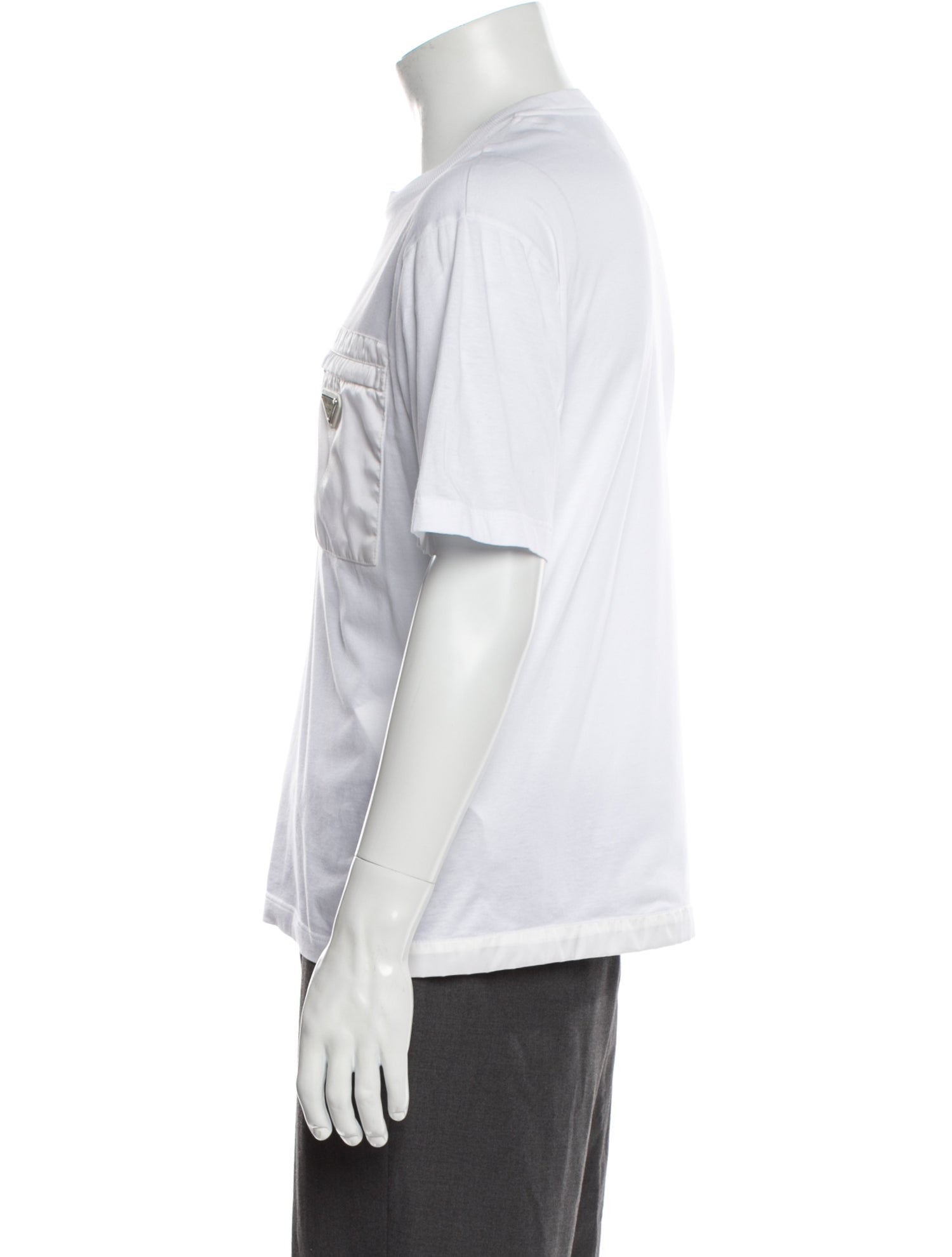 Prada 2020 Enameled Metal Triangle T-Shirt
