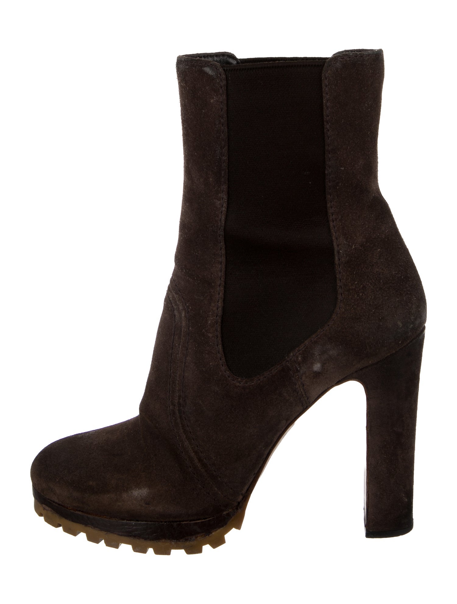 Prada Suede Chelsea Boots