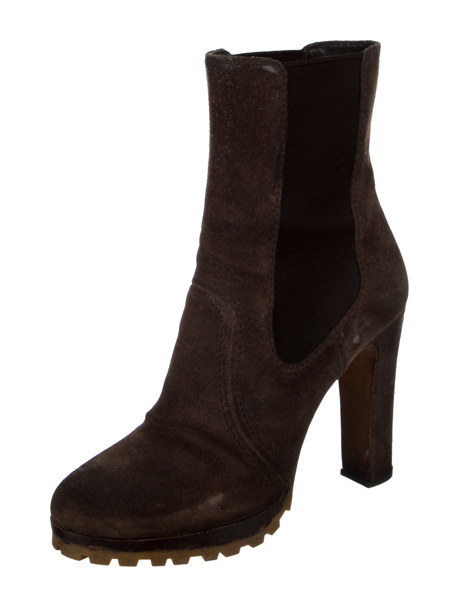 Prada Suede Chelsea Boots