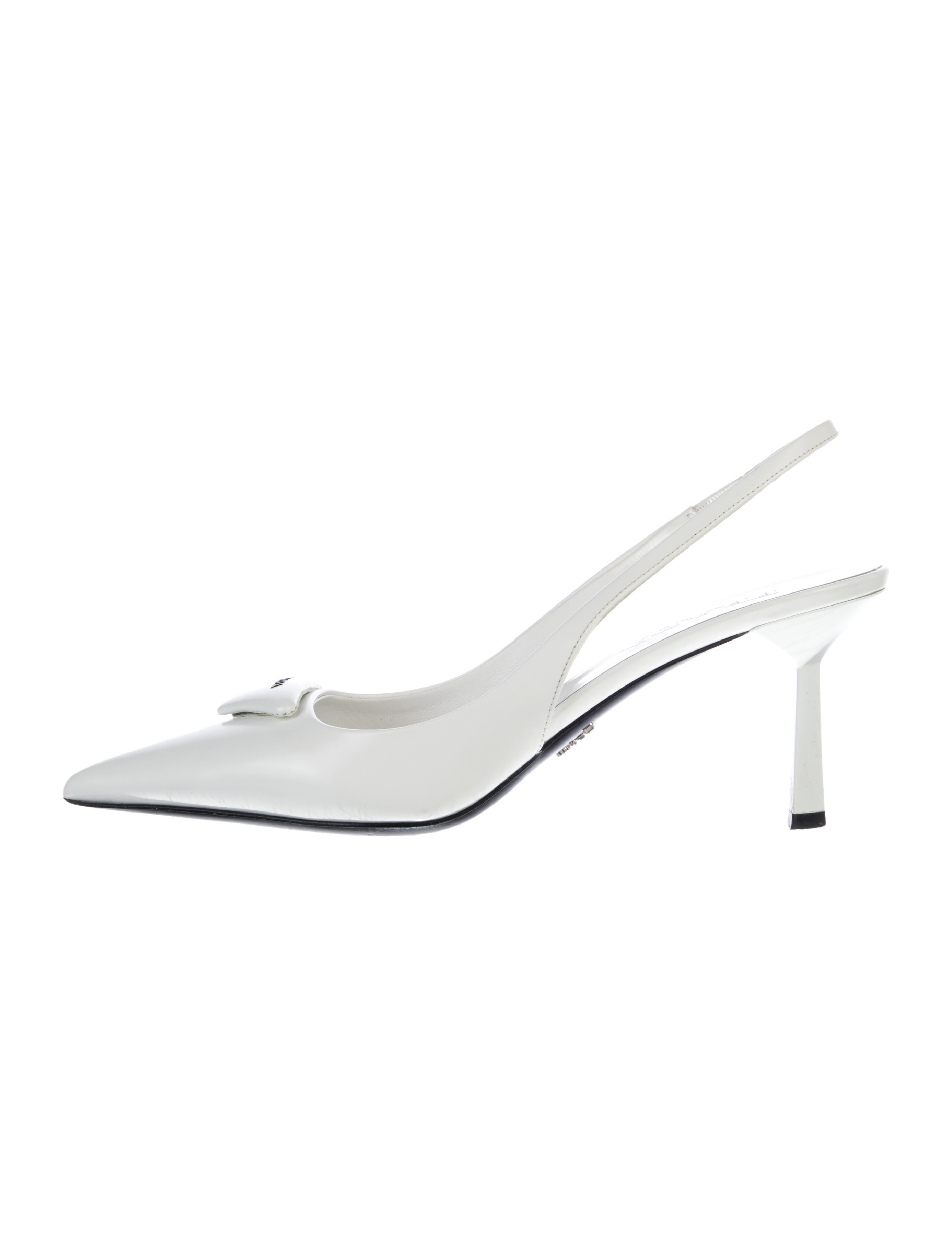 Prada Leather Slingback Pumps