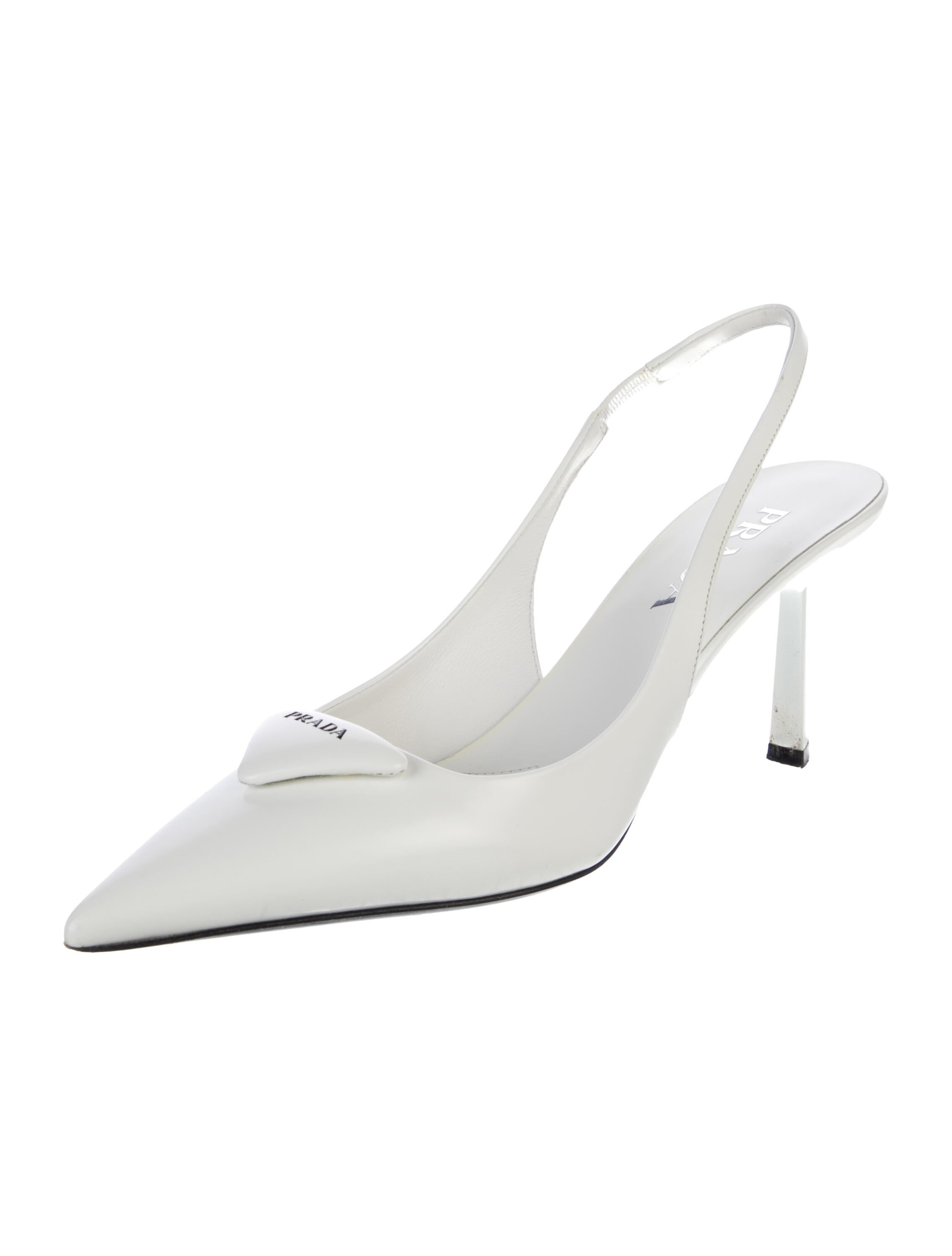 Prada Leather Slingback Pumps