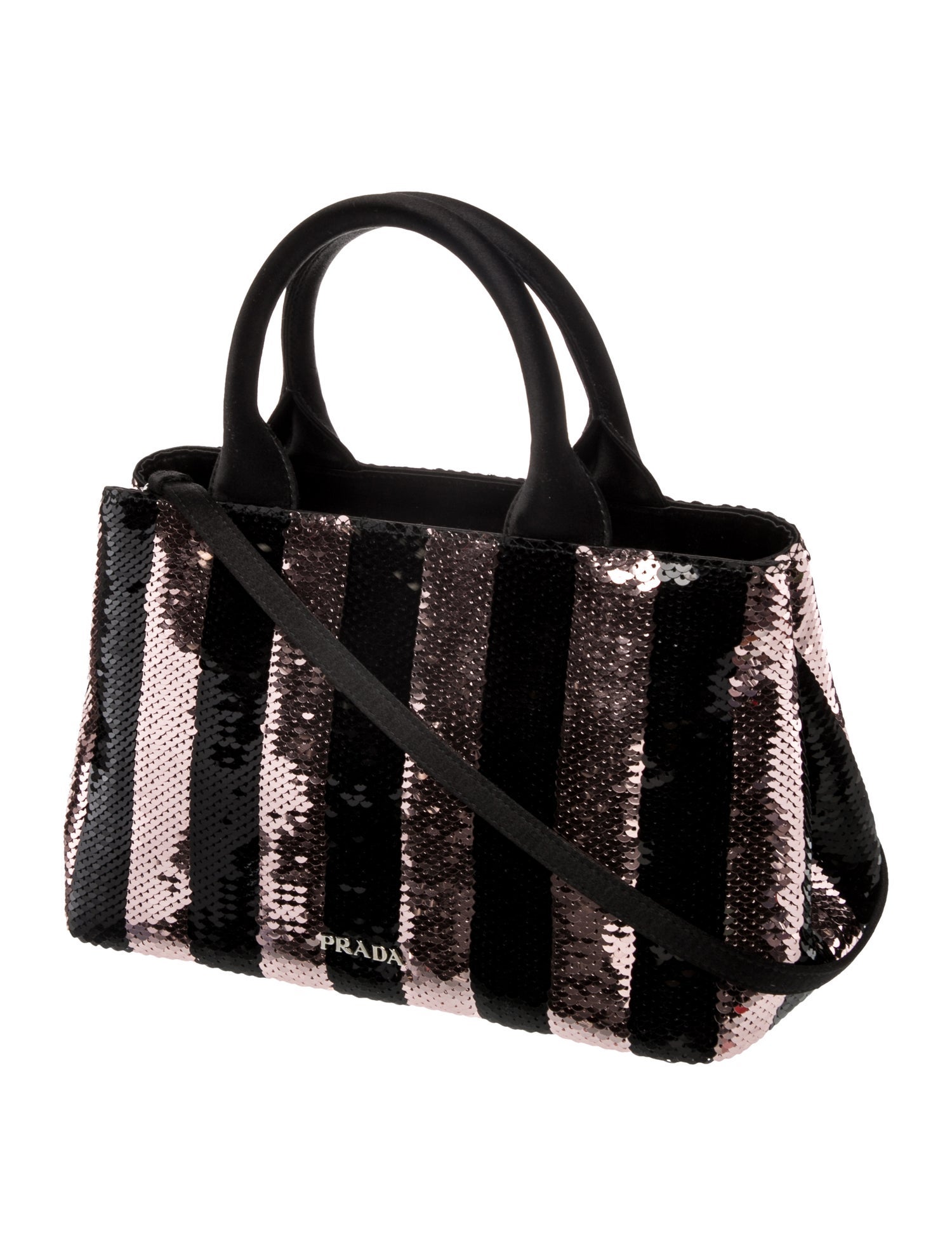 Sequins Top Handle Bag