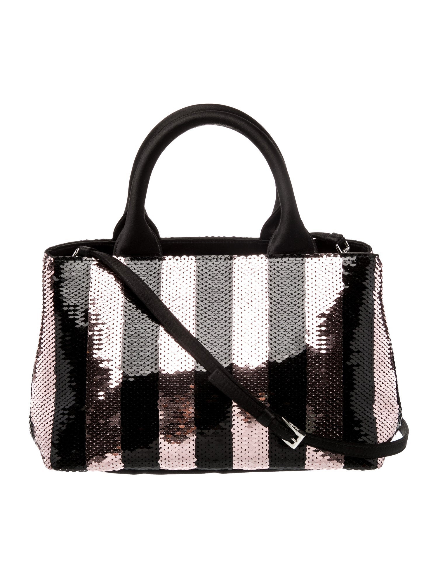 Sequins Top Handle Bag