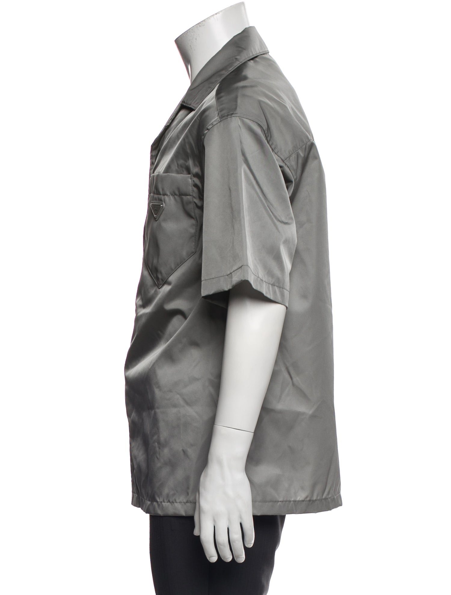 Prada 2022 Enameled Metal Triangle Shirt