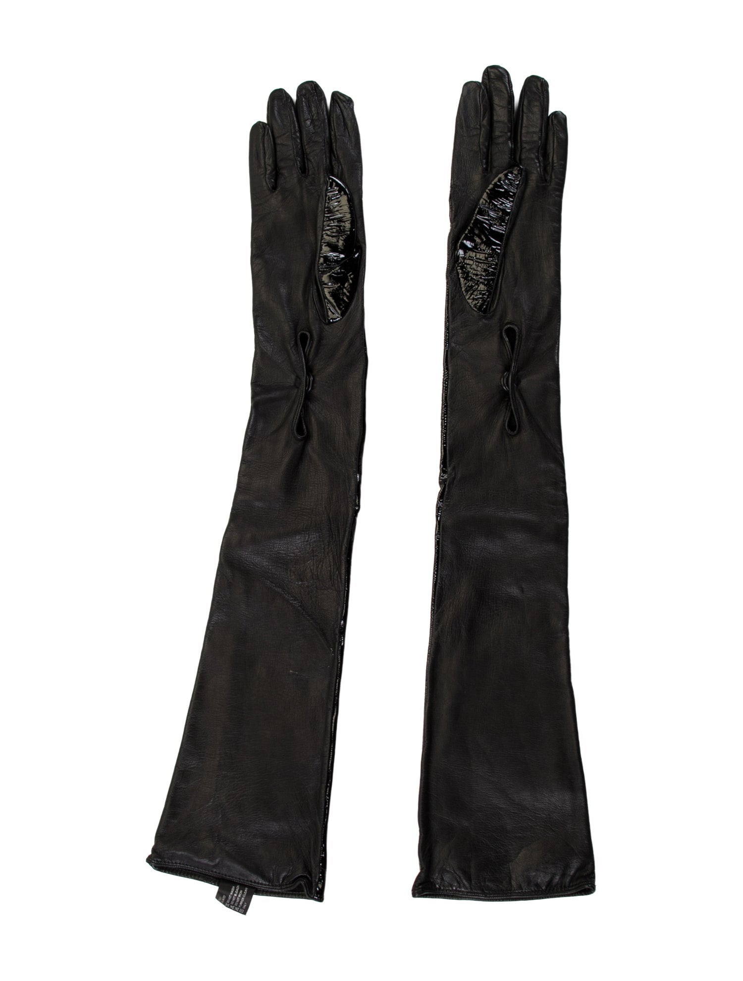 Prada Women's Patent Leather Opera Gloves