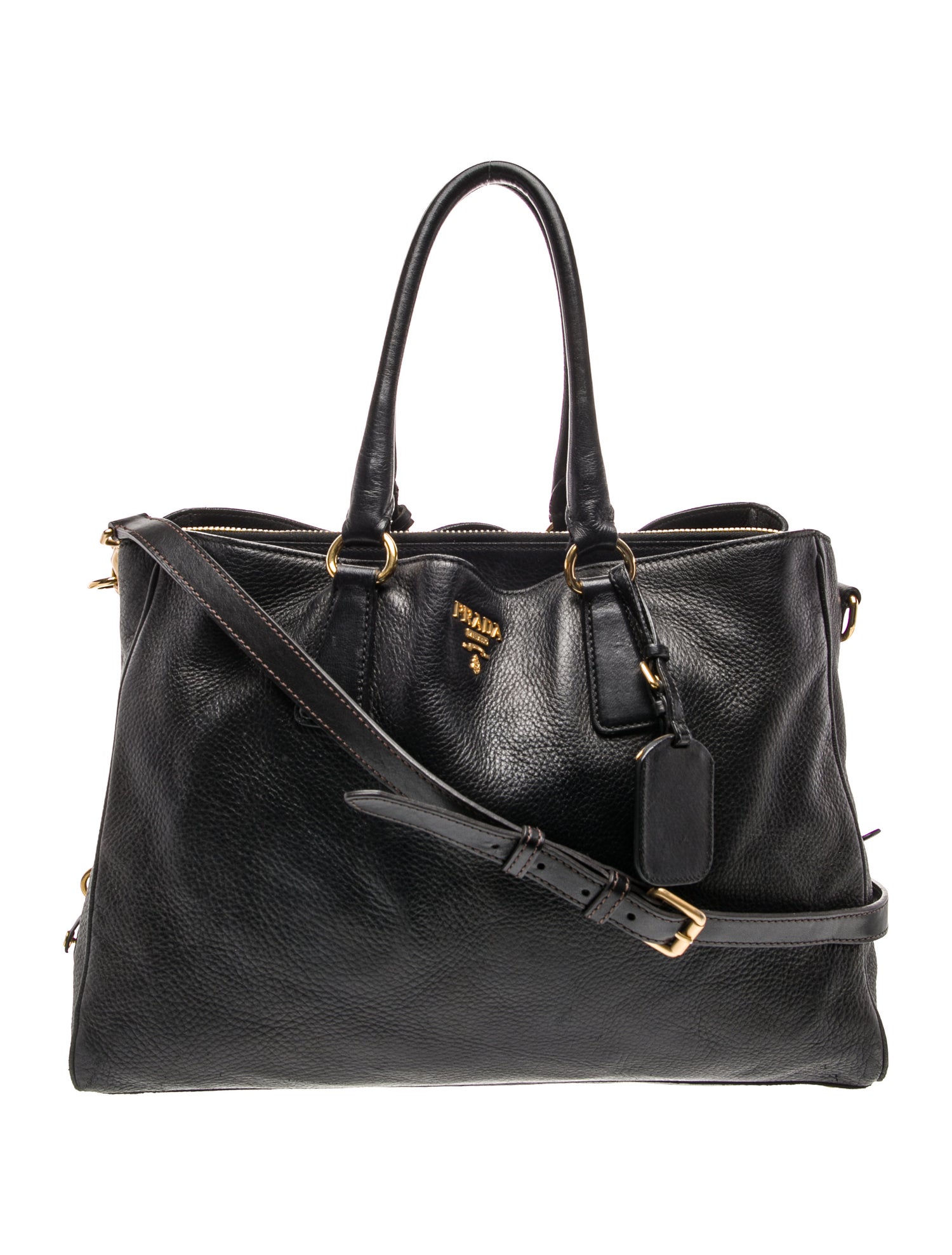 Prada Leather Top Handle Bag