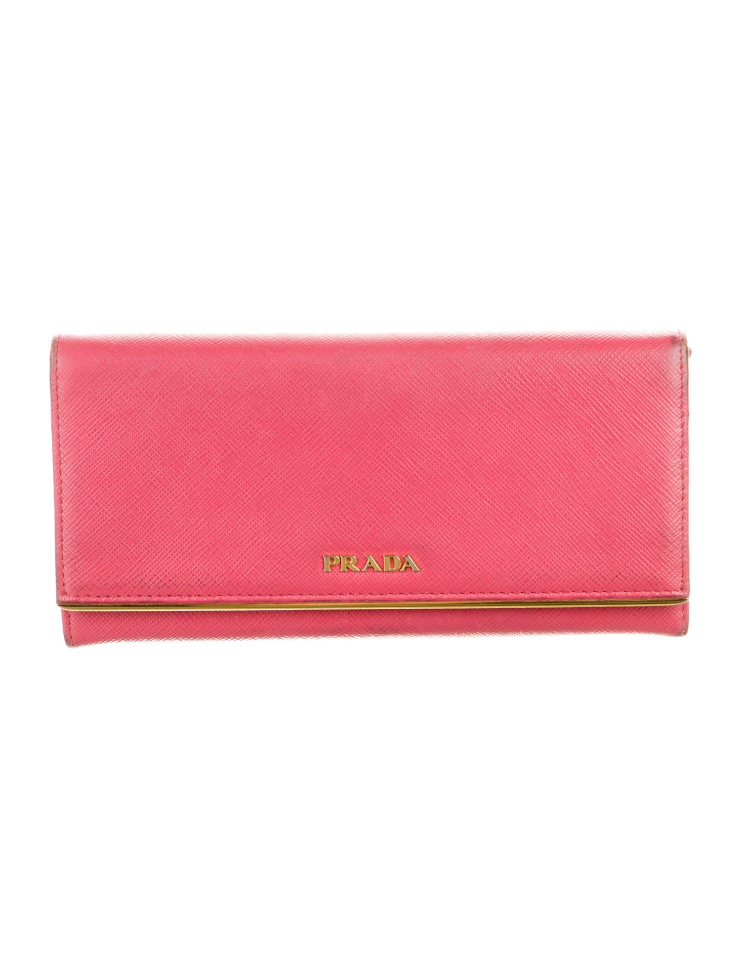 Prada Saffiano Metal Leather Continental Wallet