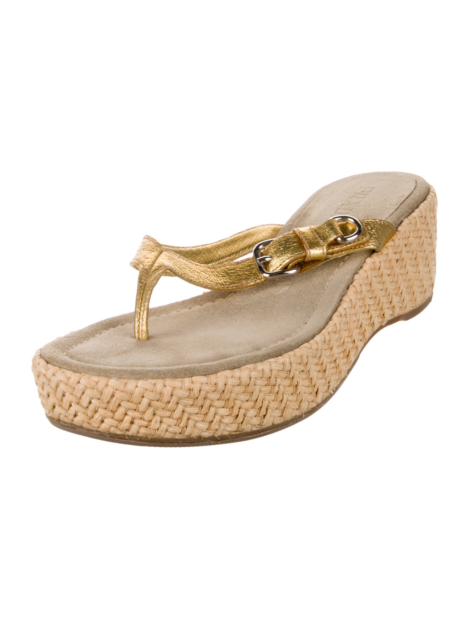 Prada Leather Flip Flops