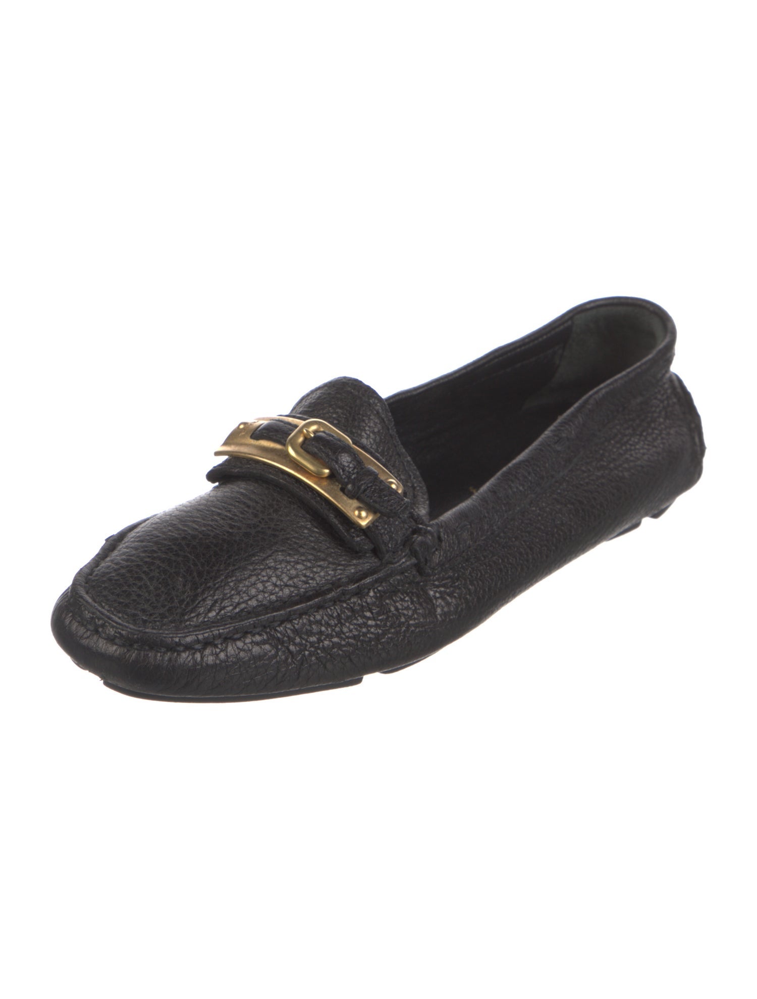 Prada Leather Moccasins