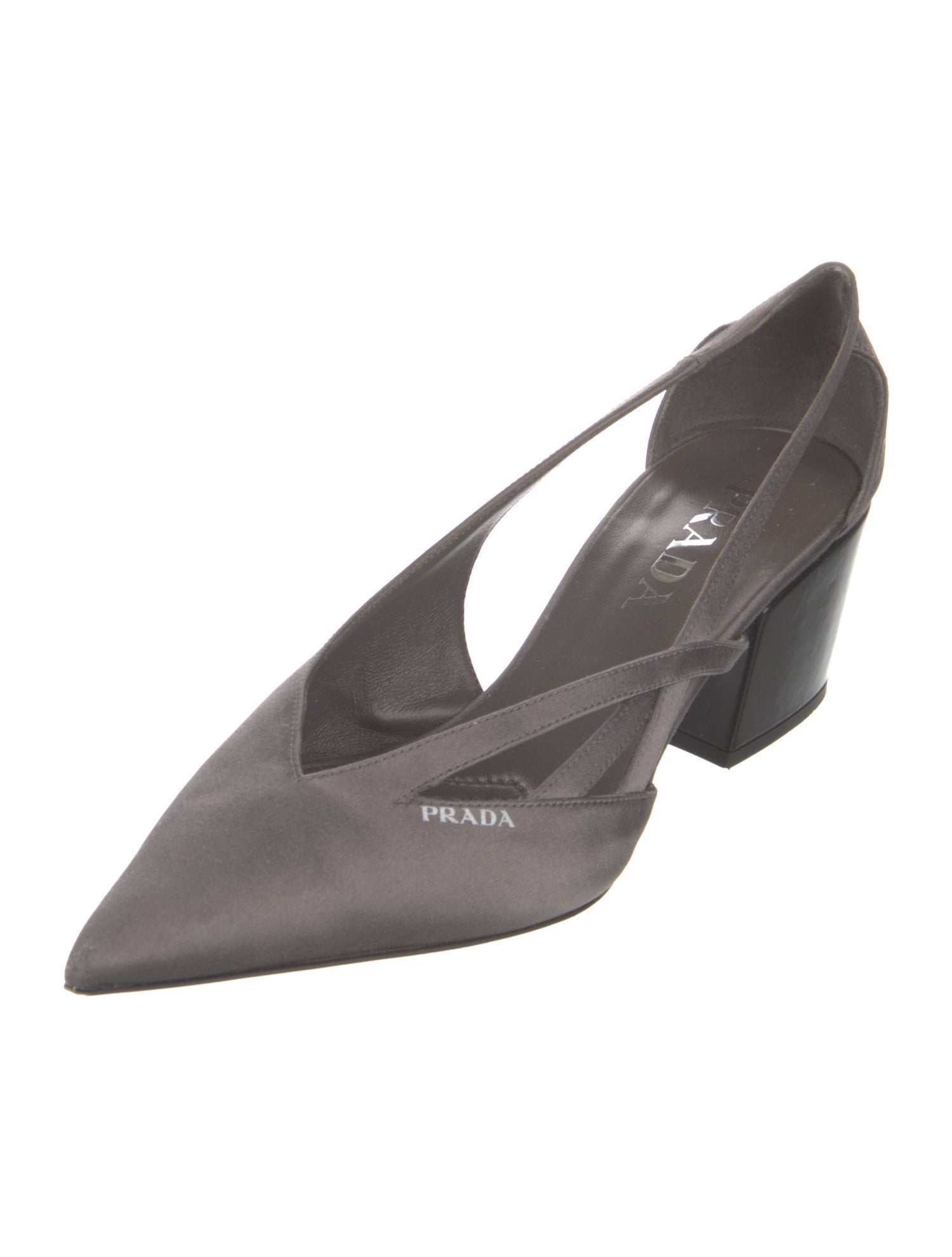 Prada Satin Slingback Pumps