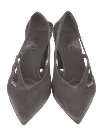 Prada Satin Slingback Pumps