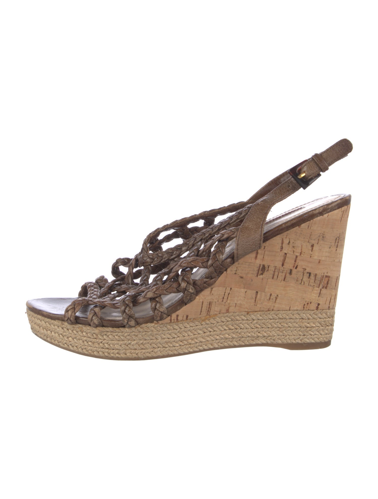 Prada Sport Leather Animal Print Espadrilles