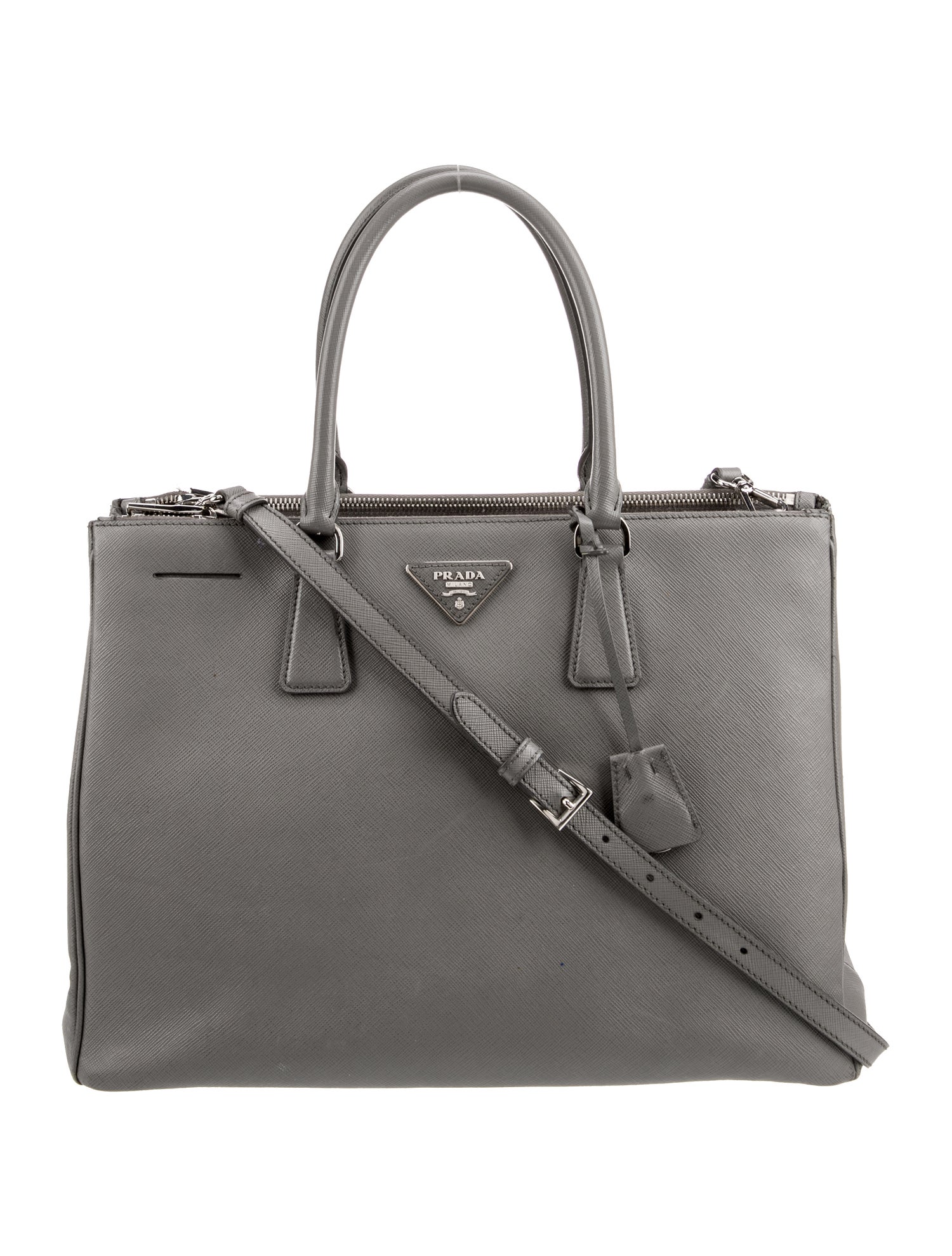 Prada Saffiano Lux Leather Galleria Double Zip Large