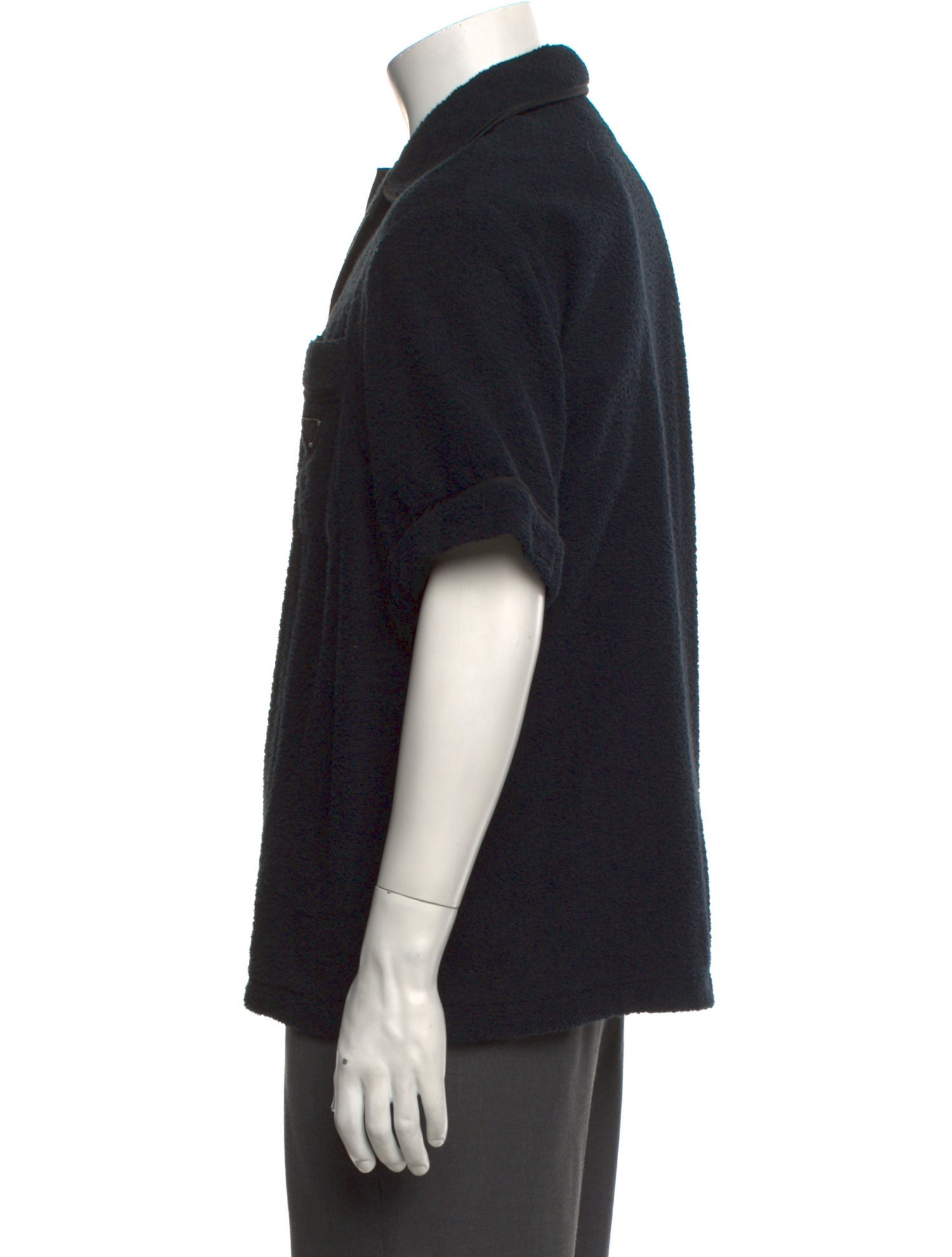 Prada 2021 Enameled Metal Triangle Shirt