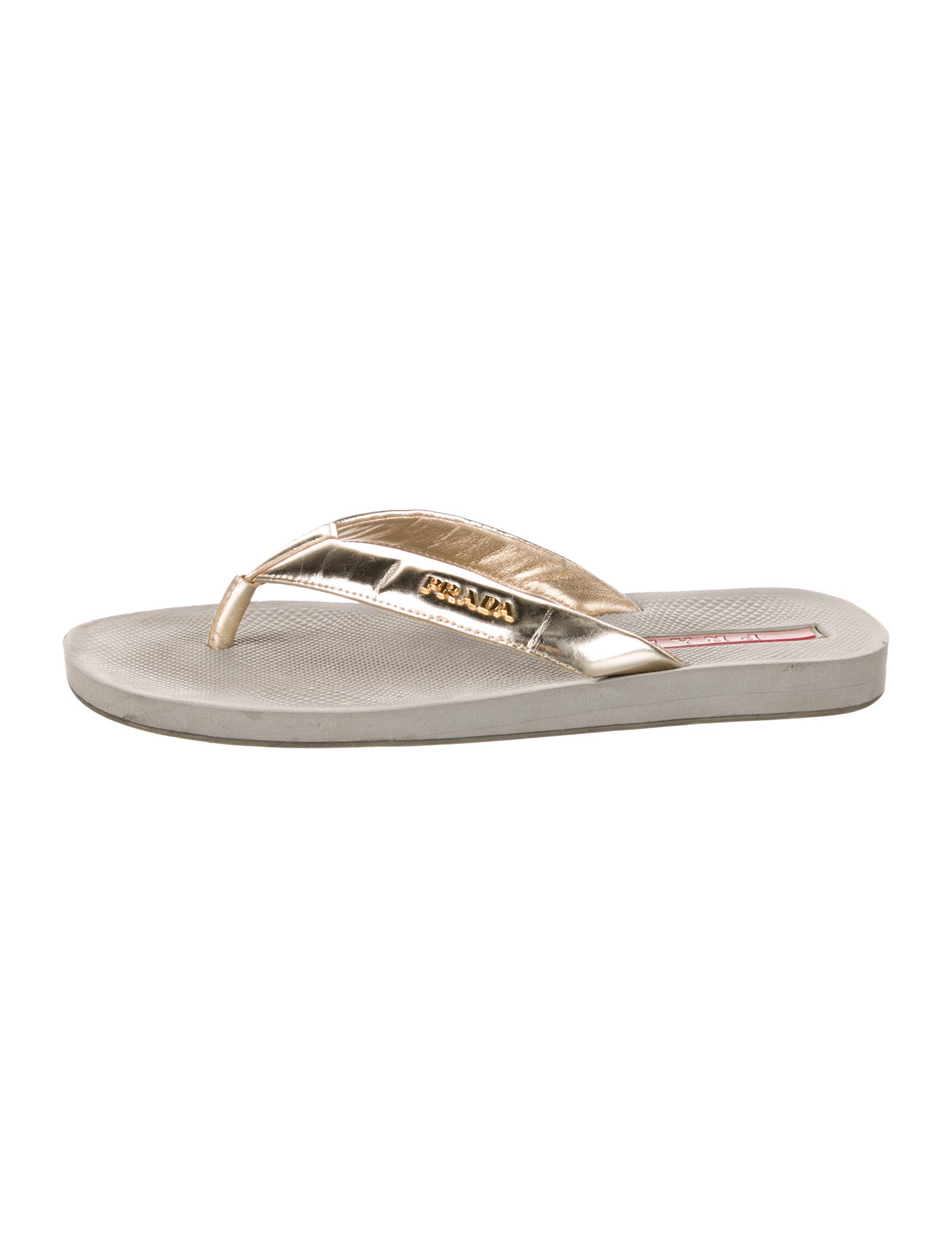 Prada Leather Flip Flops